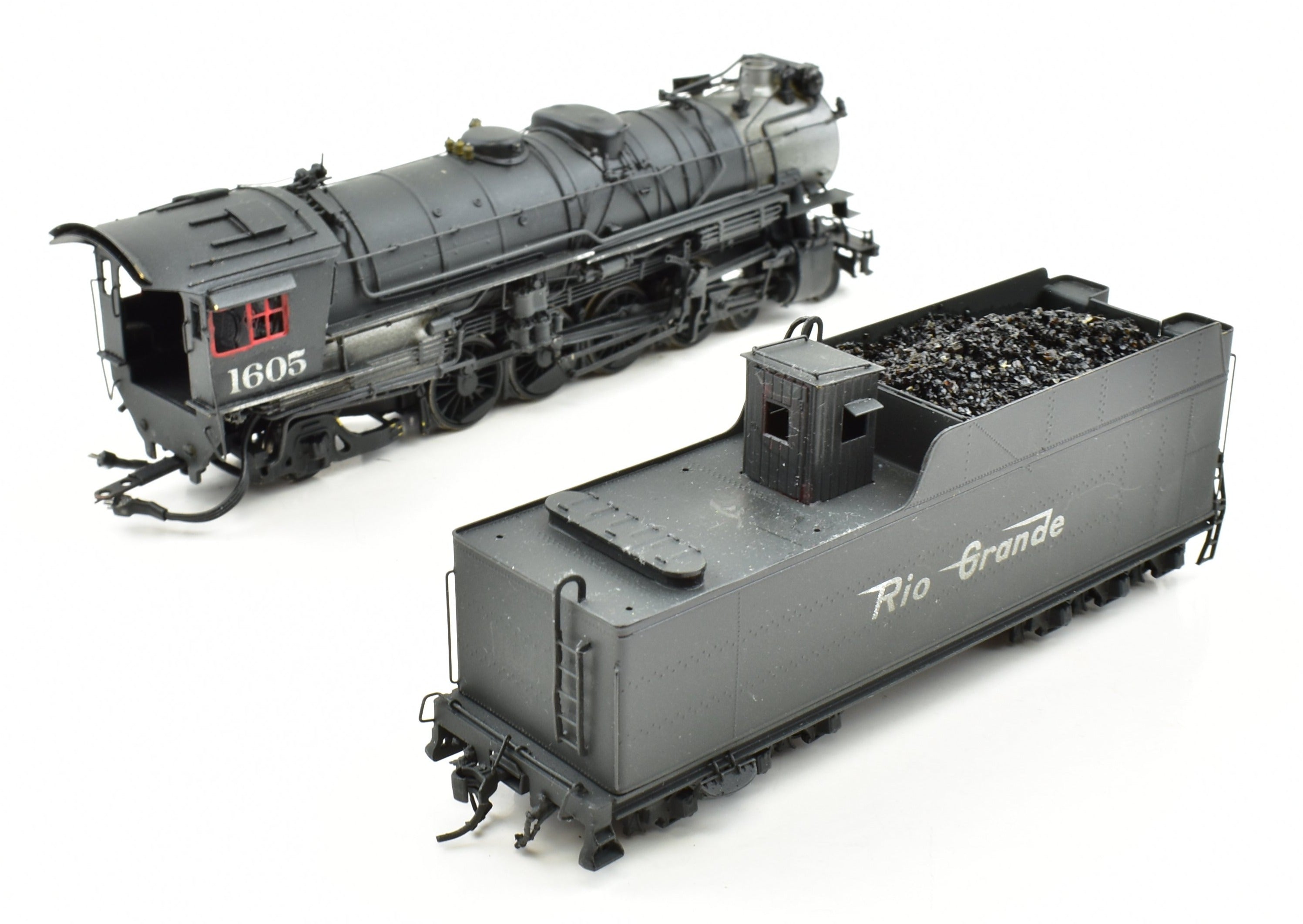 HO Scale Custom Painted DCC & Sound Brass Key Imports Model of Denver & Rio Grande Western M - 75 4 - 8 - 2 Mountain Locomotive