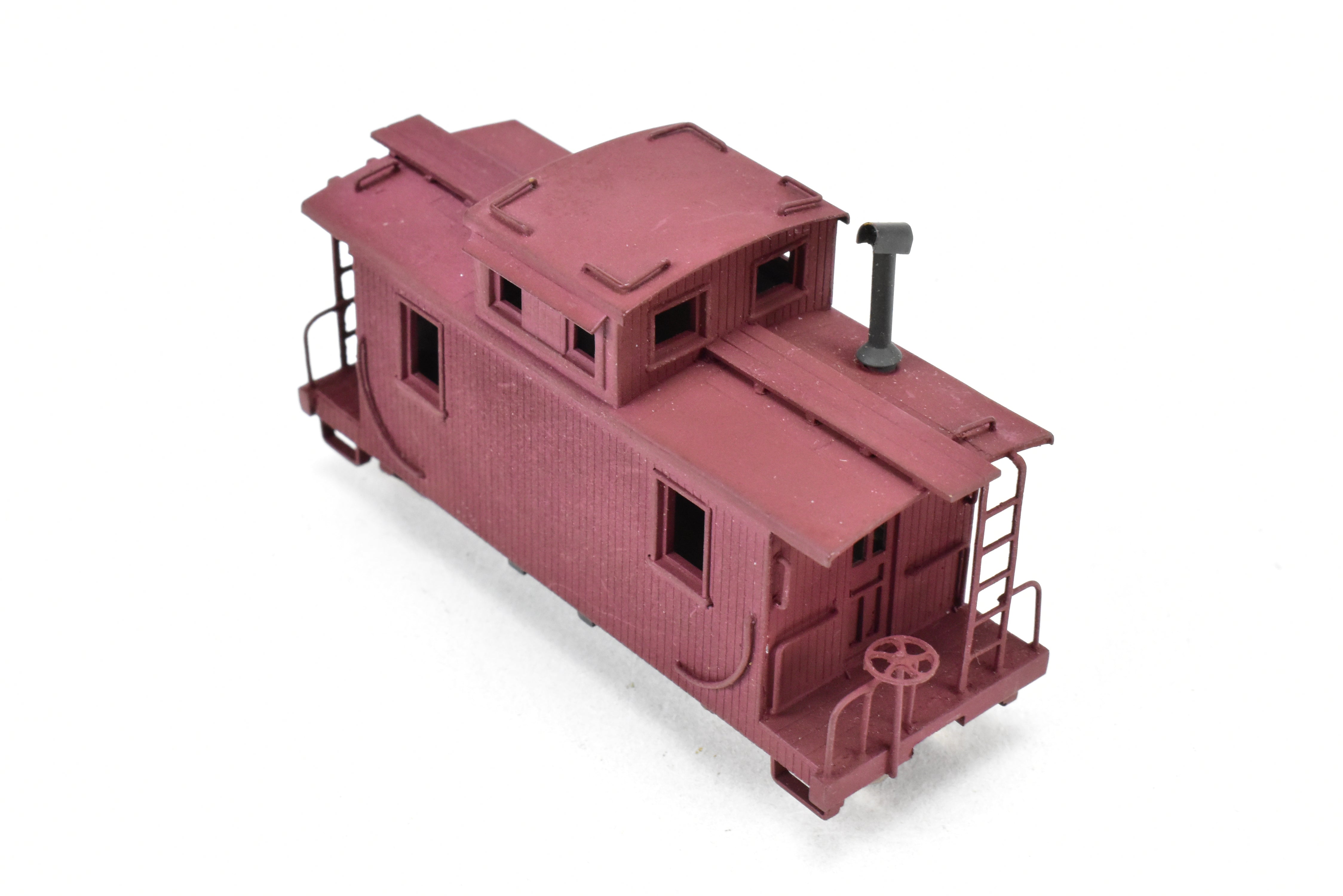 HOn3 Brass PFM - Denver & Rio Grande Western Unlettered Short Caboose in Red, No Box