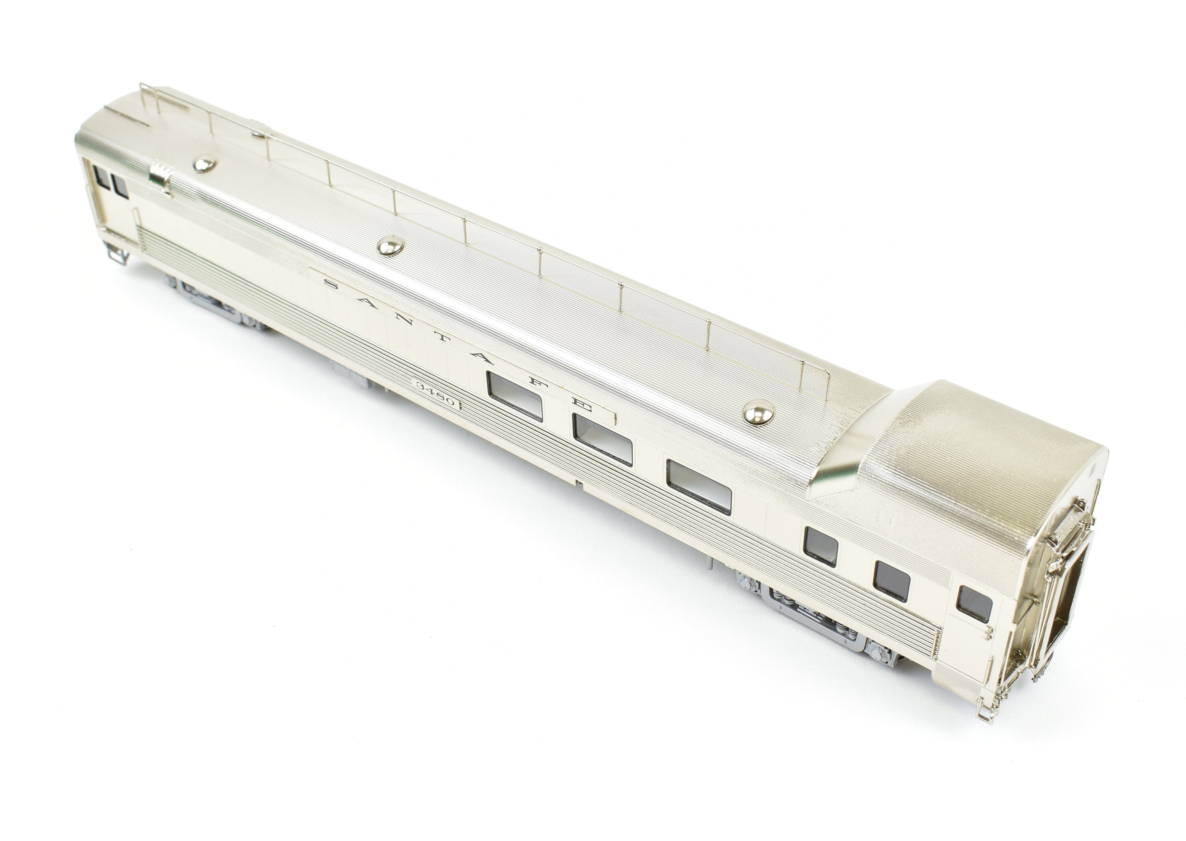 HO Scale Brass ATSF - Santa Fe Baggage Dorm Car #3480 by Overland Models