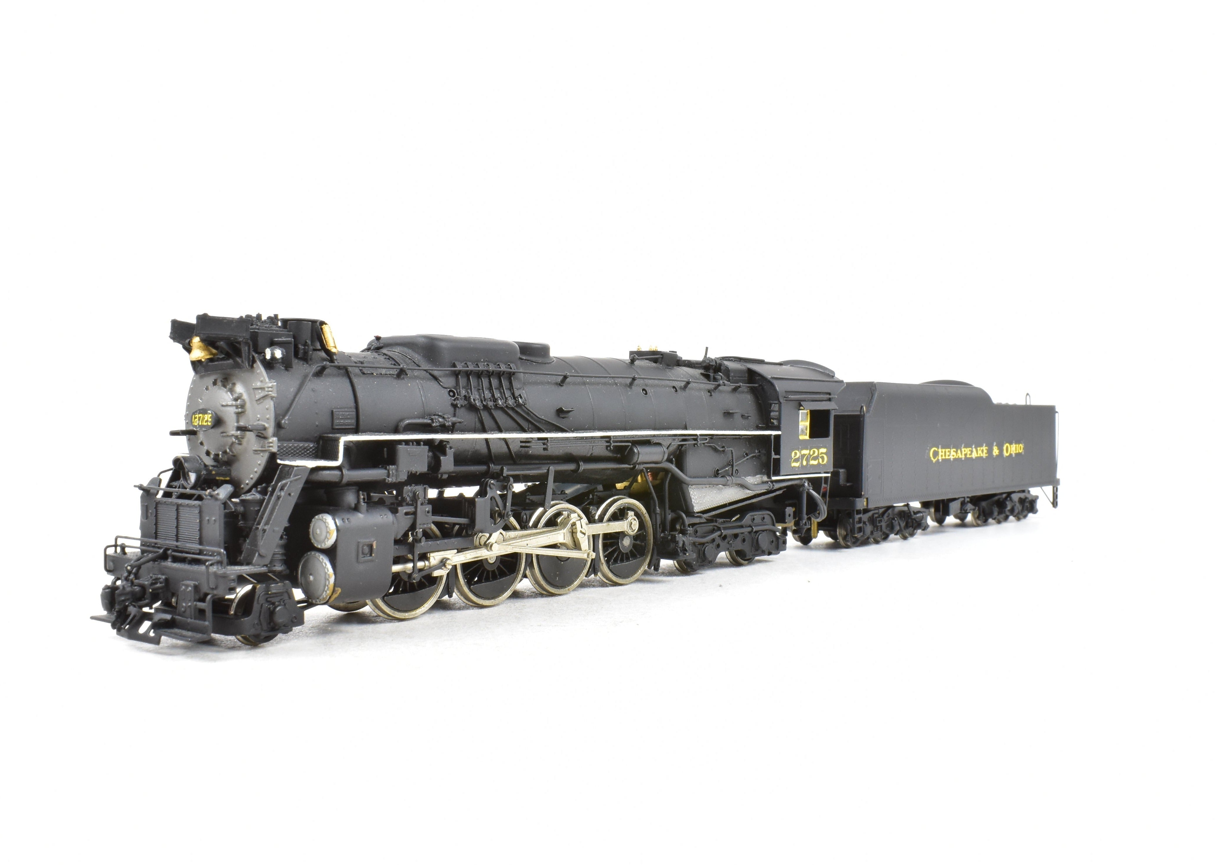 HO Scale Brass PFM Chesapeake & Ohio 2-8-4 Kanawha #2725 Custom Painted DCC Model