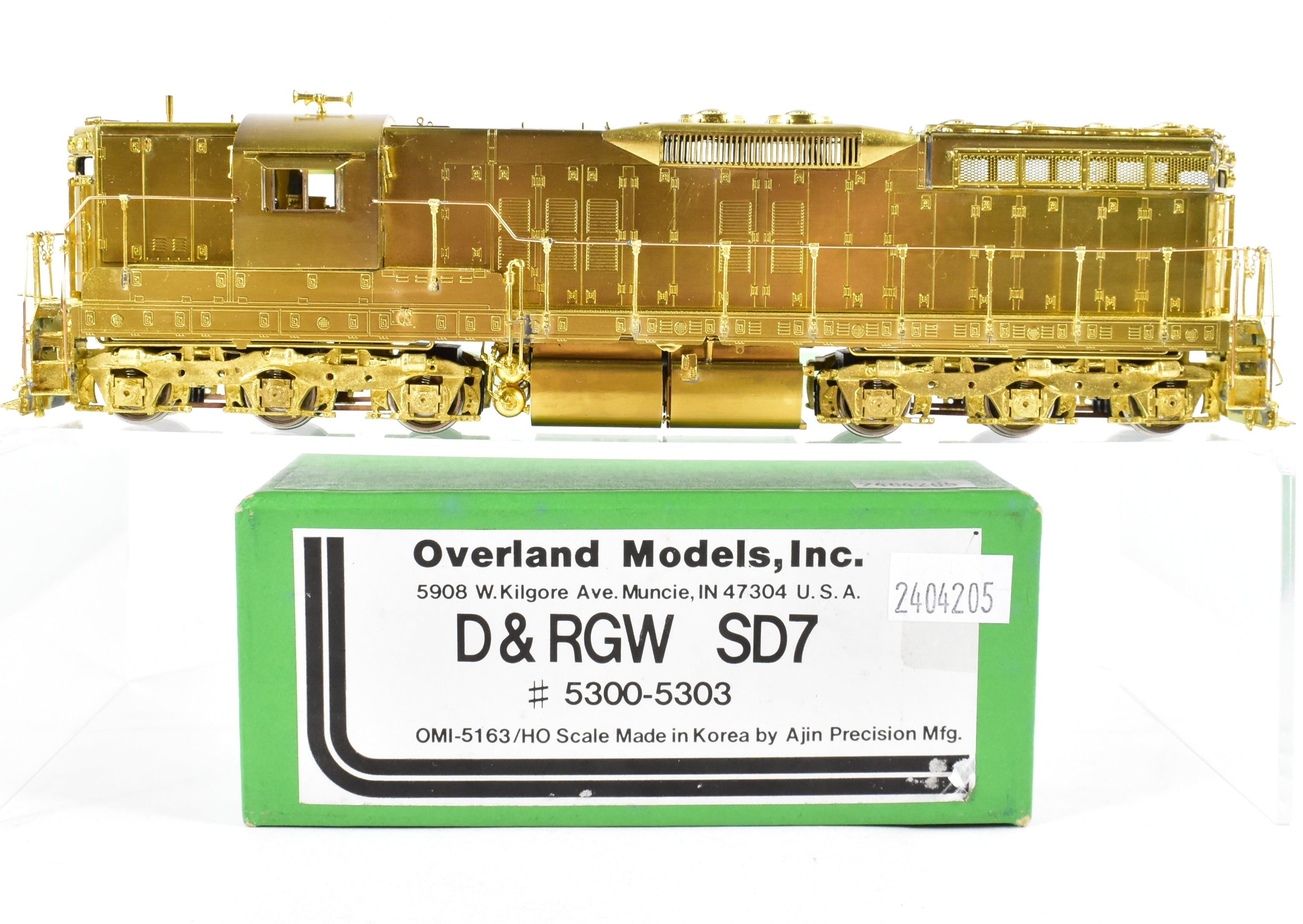 HO Brass OMI - D&RGW Denver & Rio Grande Western EMD SD7 5300 - 5303 Rare Model