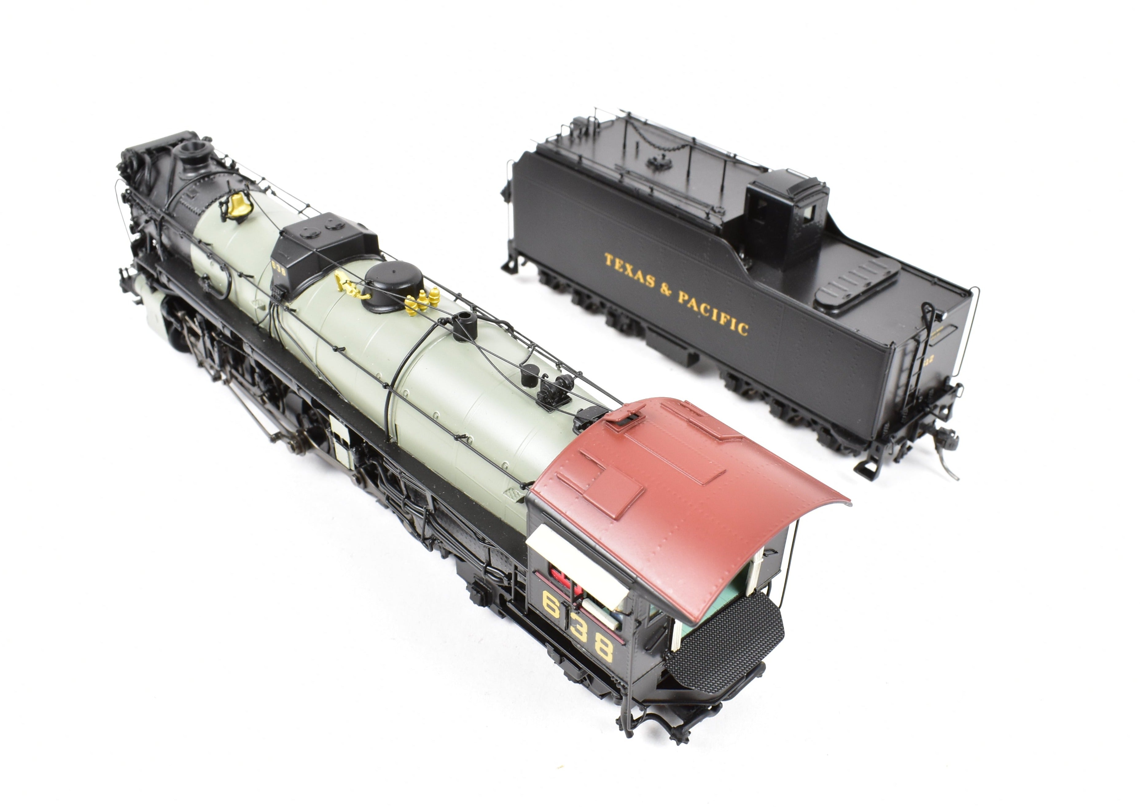 HO Scale Brass Hybrid BLI T&P 2-10-4 FP DCC & Sound Renumbered #638