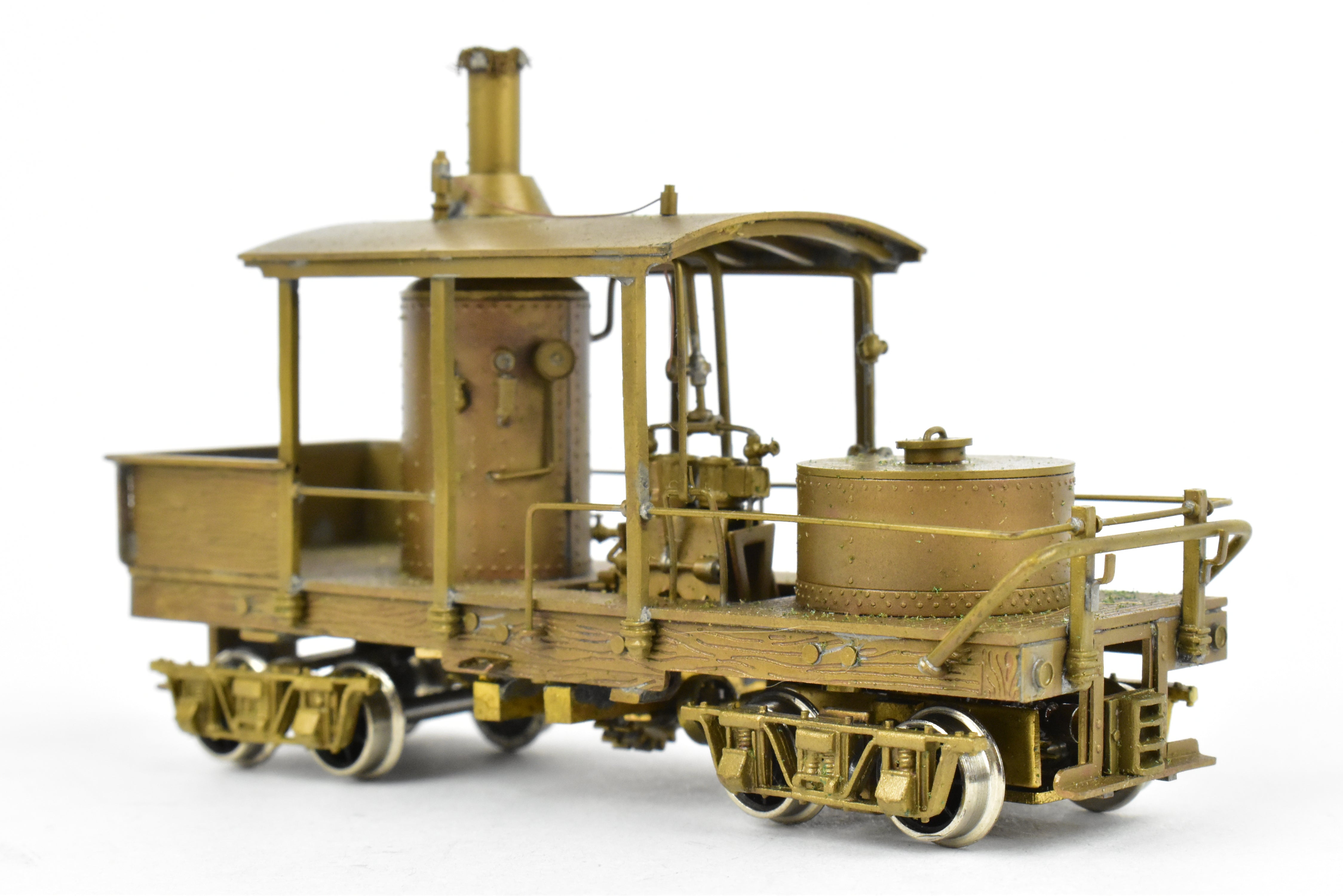 HO Scale Brass NWSL 12-Ton Climax Vertical Boiler Logging Locomotive