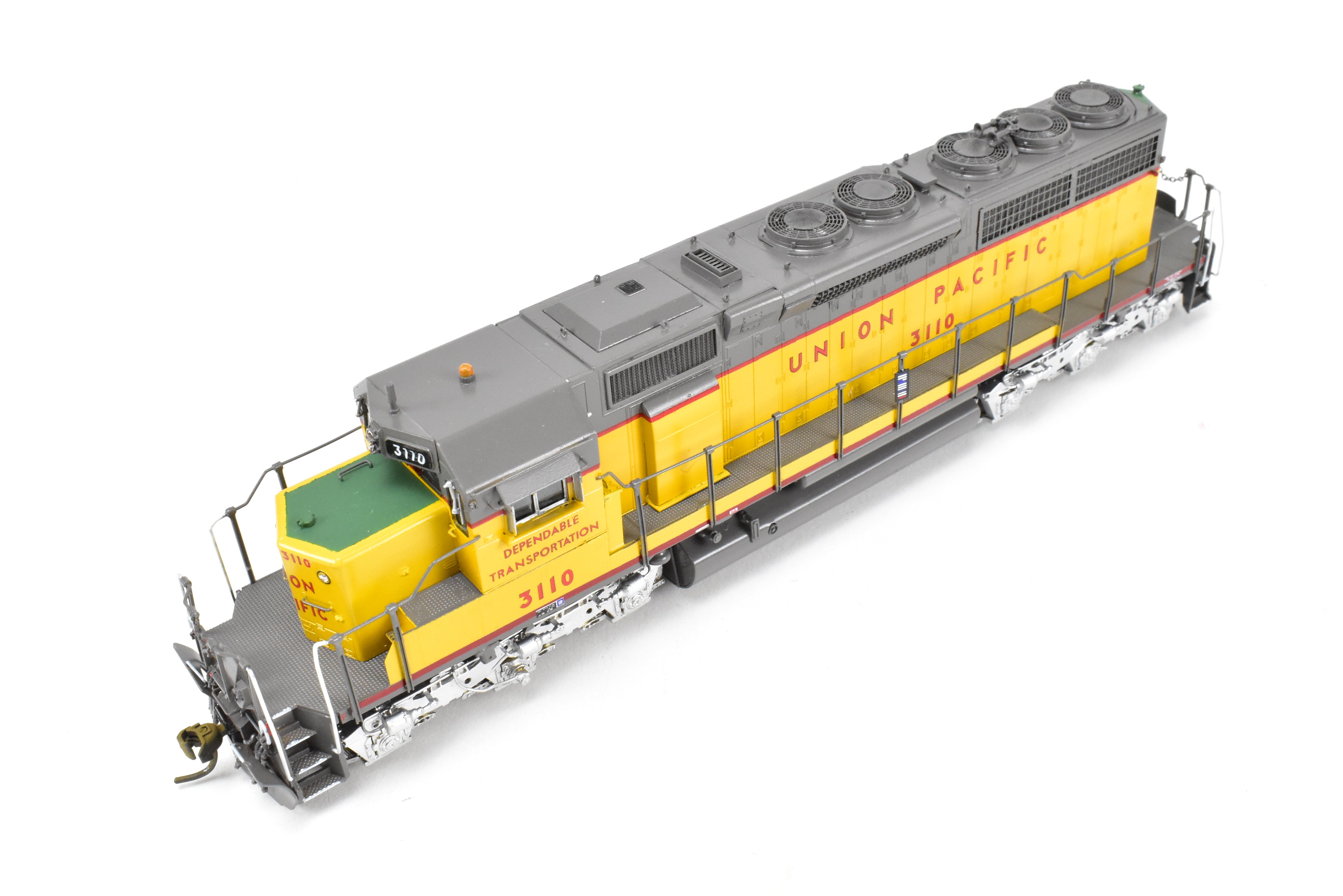 HO Scale Brass Model Train by Overland Models Inc. - Union Pacific EMD SD40 Locomotives with Road Numbers from 3083 to 3122, Specifically CP #3110