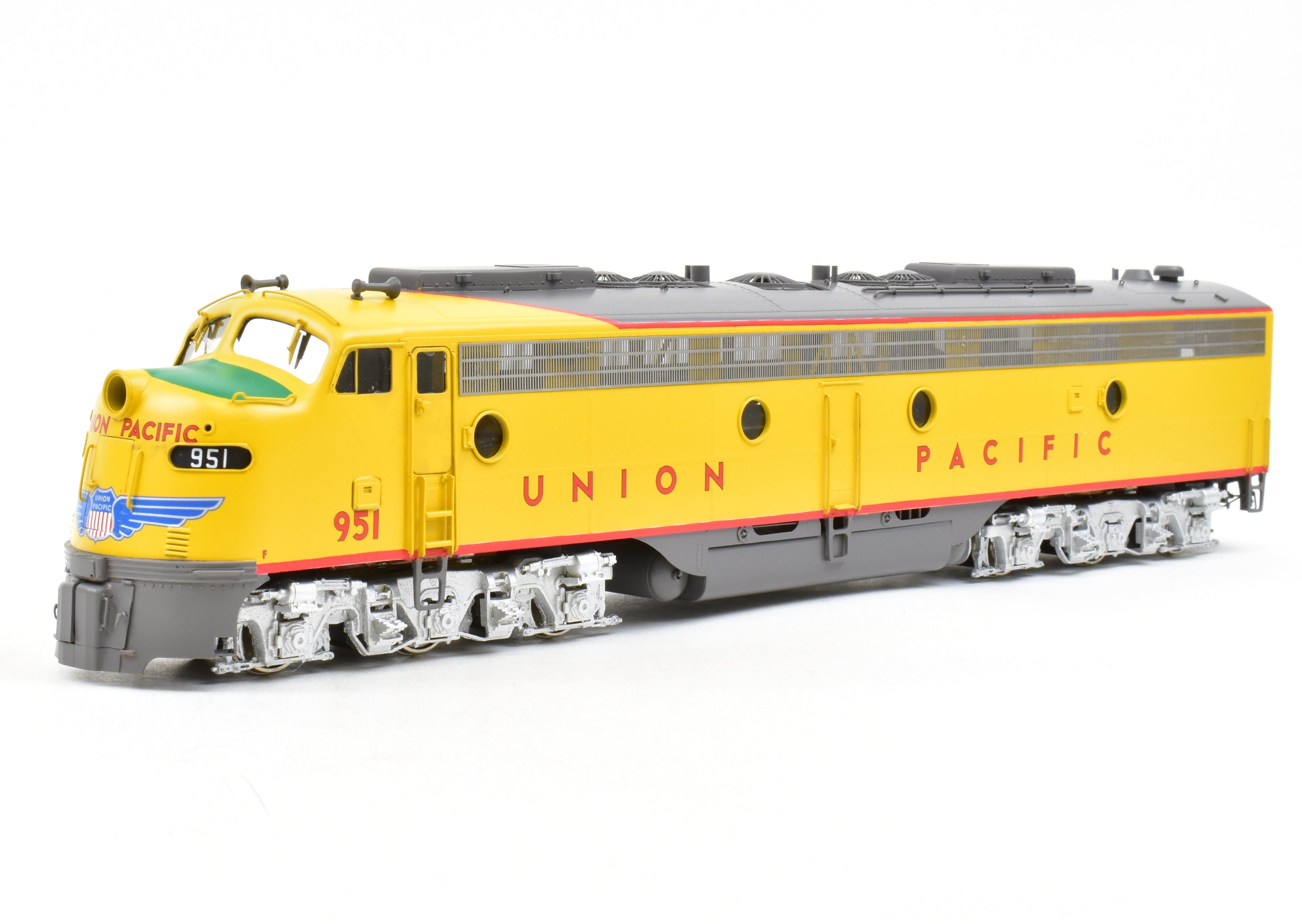 S Scale Brass Union Pacific (UP) EMD E8/9 A-Unit Model by River Raisin Models with Factory Painted Finish