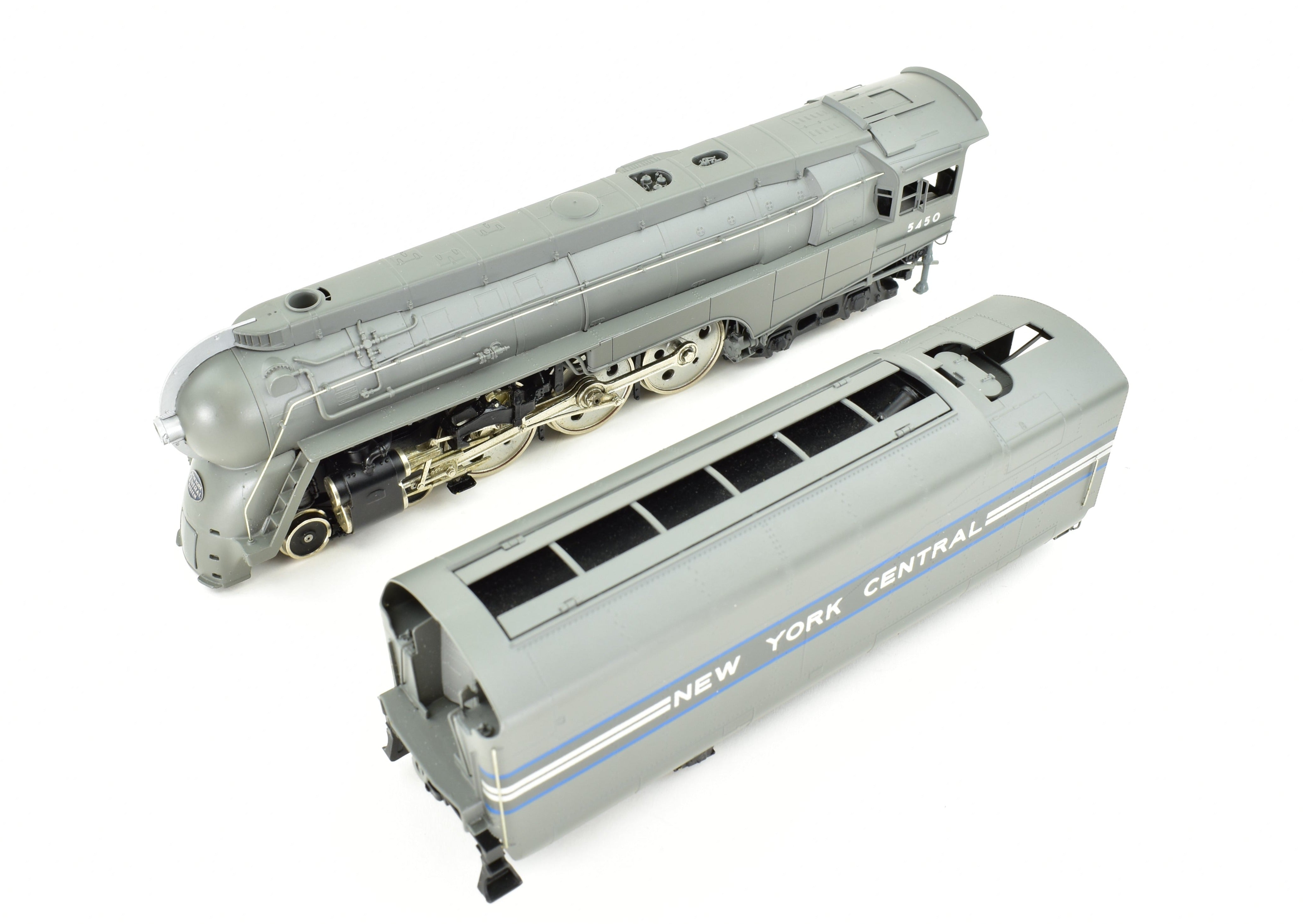 High - Quality HO Scale Brass Model Train Imported from NYC - New York Central J - 3A 4 - 6 - 4 Streamlined Hudson 20th Century Ltd FP No. 5450