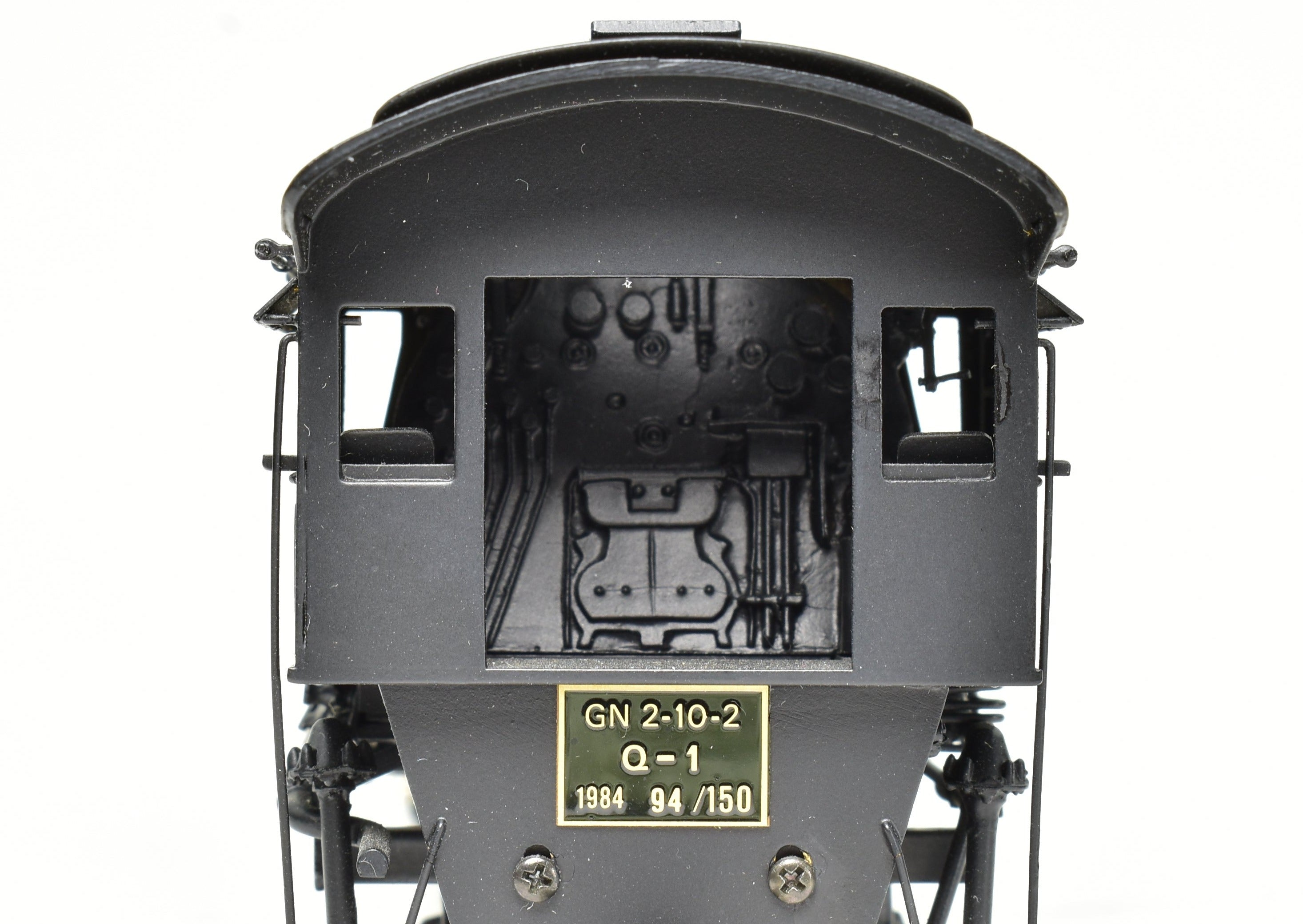 High - Quality HO Scale Brass Model Train CON PFM - Tenshodo GN - Great Northern 2 - 10 - 2 Class Q - 1 Factory - Painted Model from 1984 Production Run