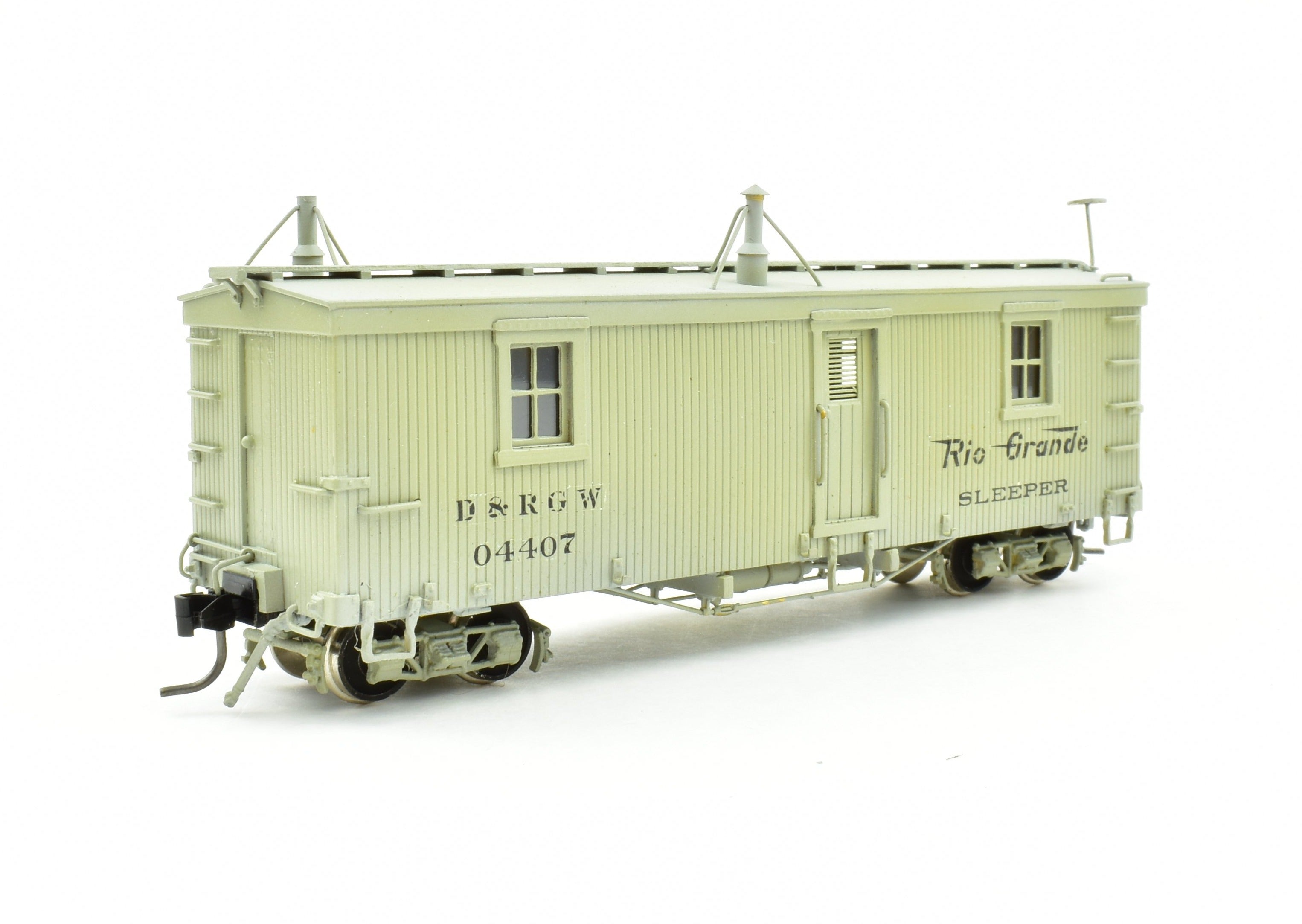 1984 HOn3 D&RGW Brass Hallmark Kitchen & Dining Car with Excellent Paint