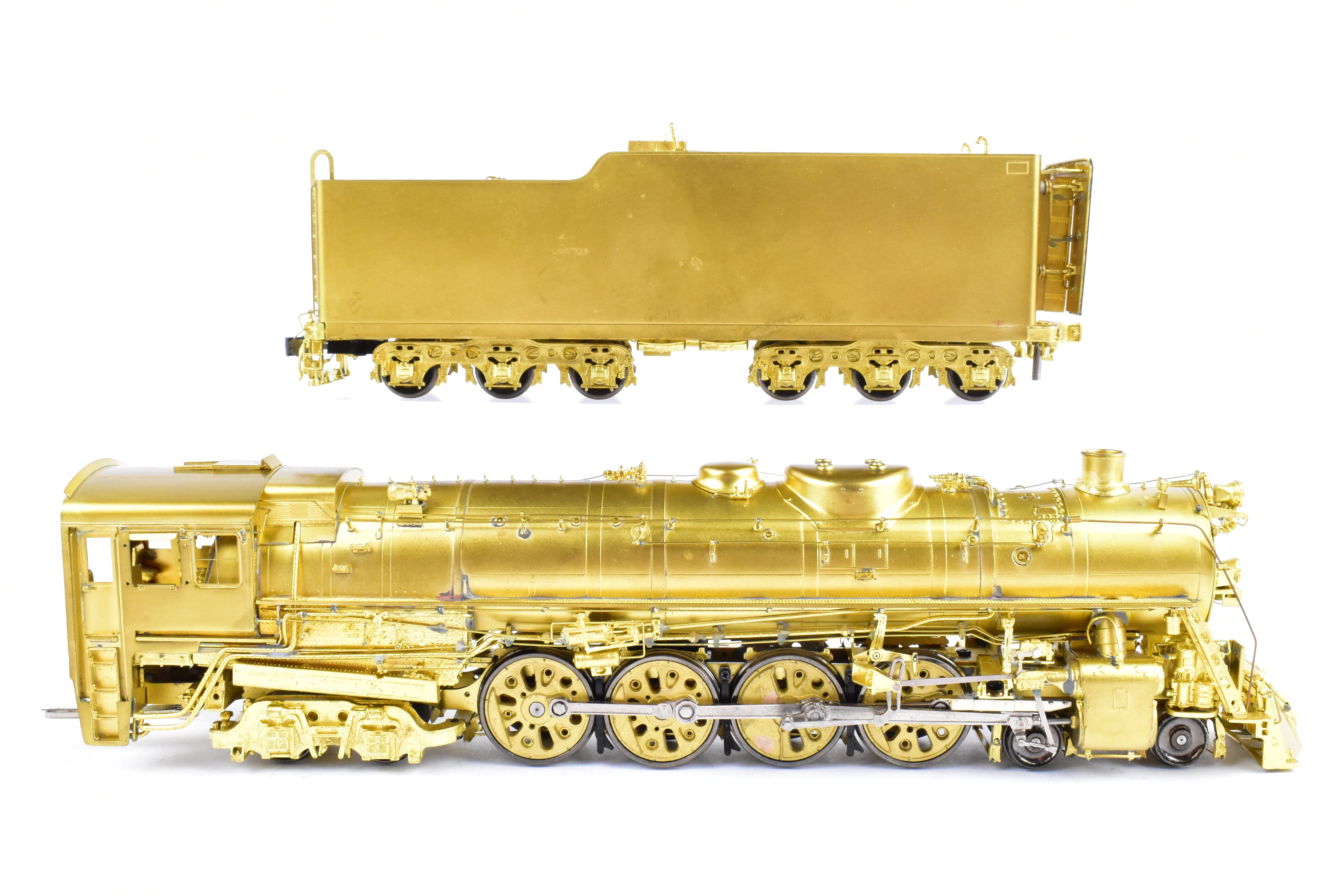 HO Scale Brass Model Train - Overland Models, Inc. MILW - Milwaukee Road S2a Class 4-8-4 Steam Locomotive with Squared Boiler Front, as Rebuilt, Close Domes