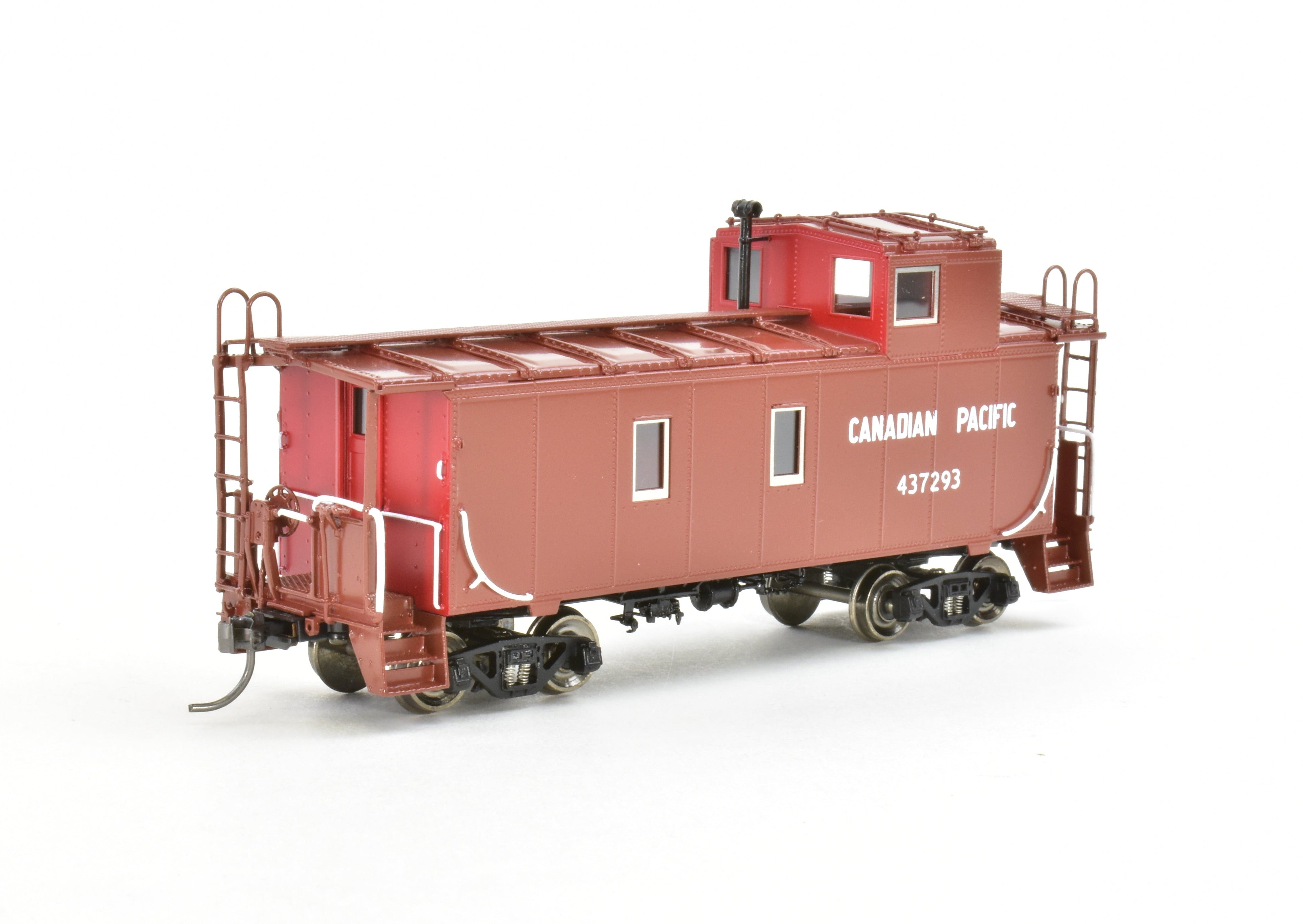 HO Scale Brass CPR Canadian Pacific Steel Caboose OMI #437293 Factory Painted