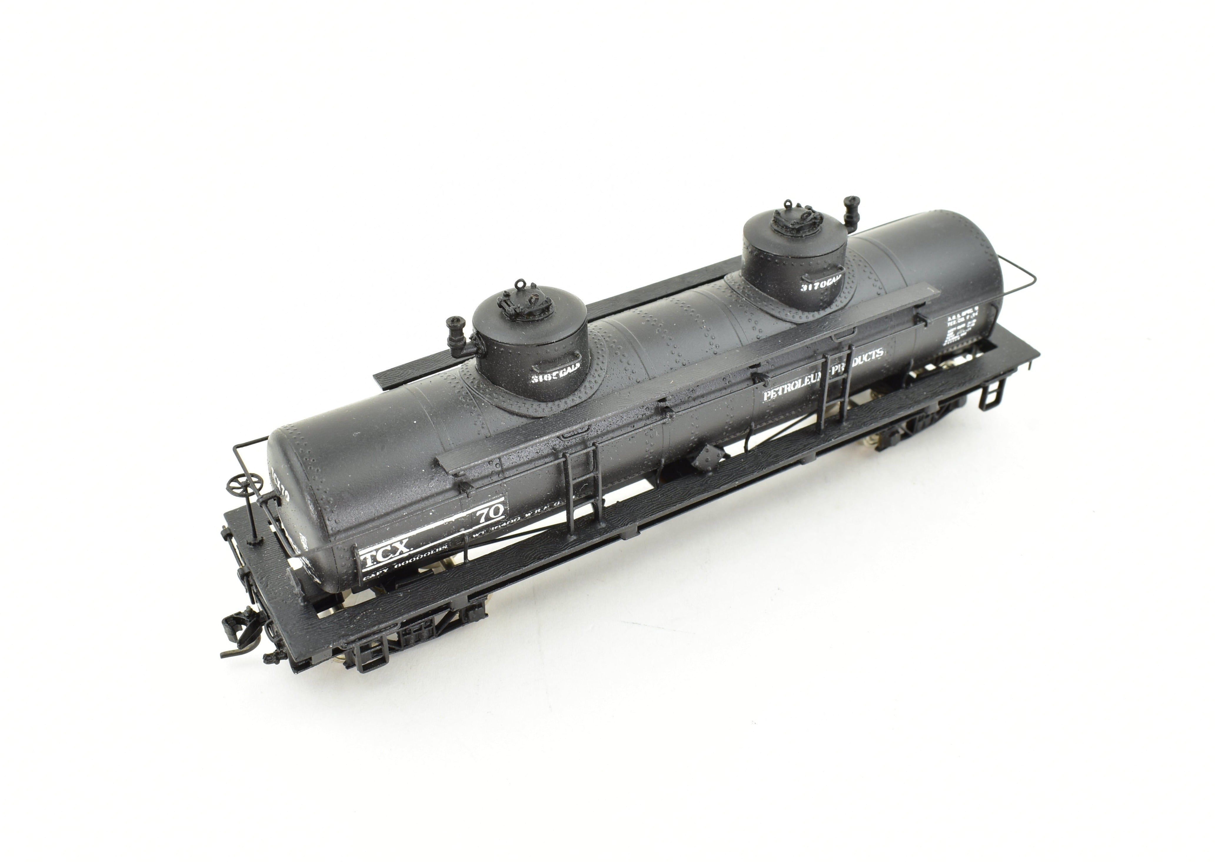 HOn3 Custom Painted Brass Texaco Oil Bunker Tank Car TCX #70 by Westside Model Co.