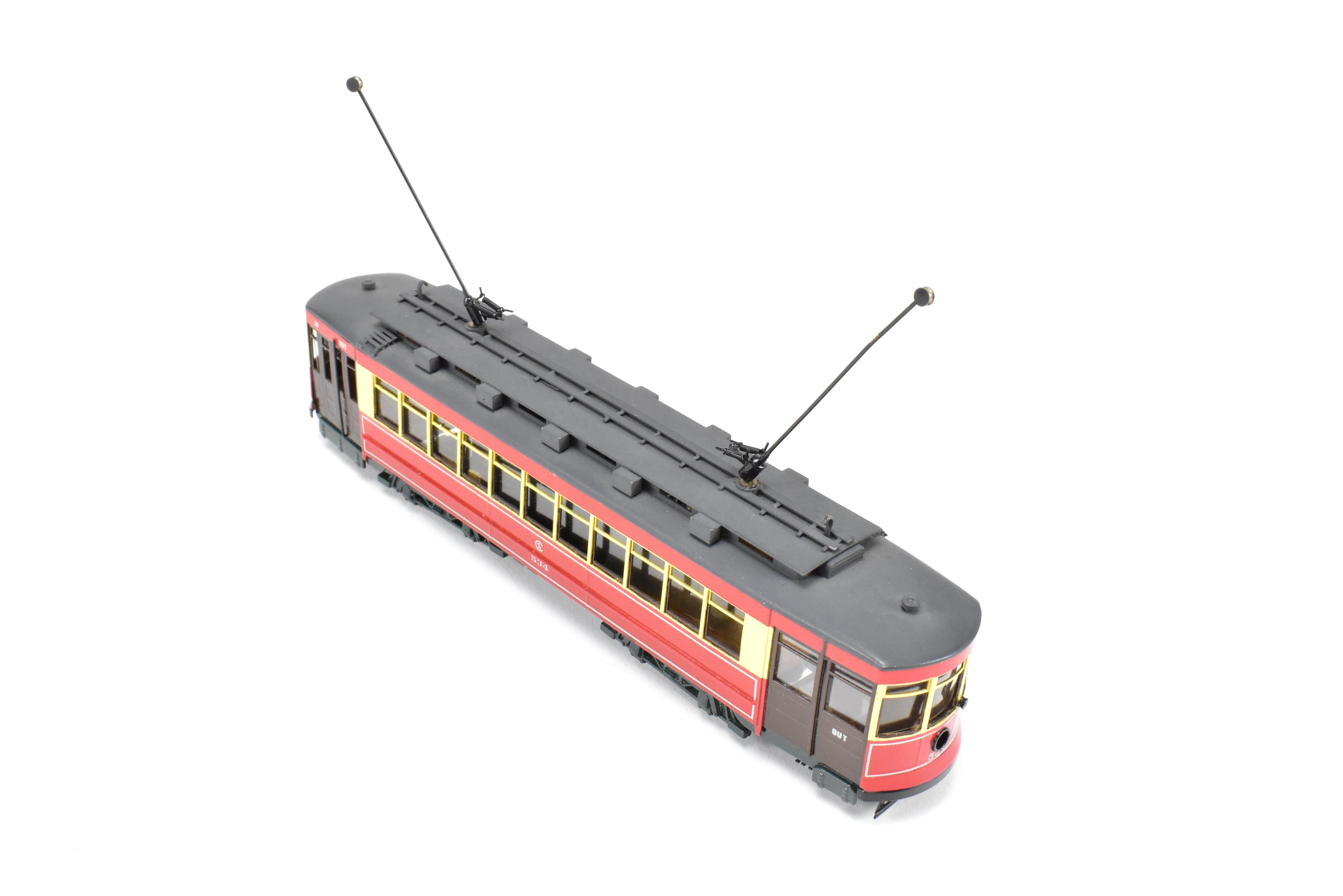 HO Brass Fairfield 343 CSL Chicago Surface Lines Pullman Car #534 Custom Painted
