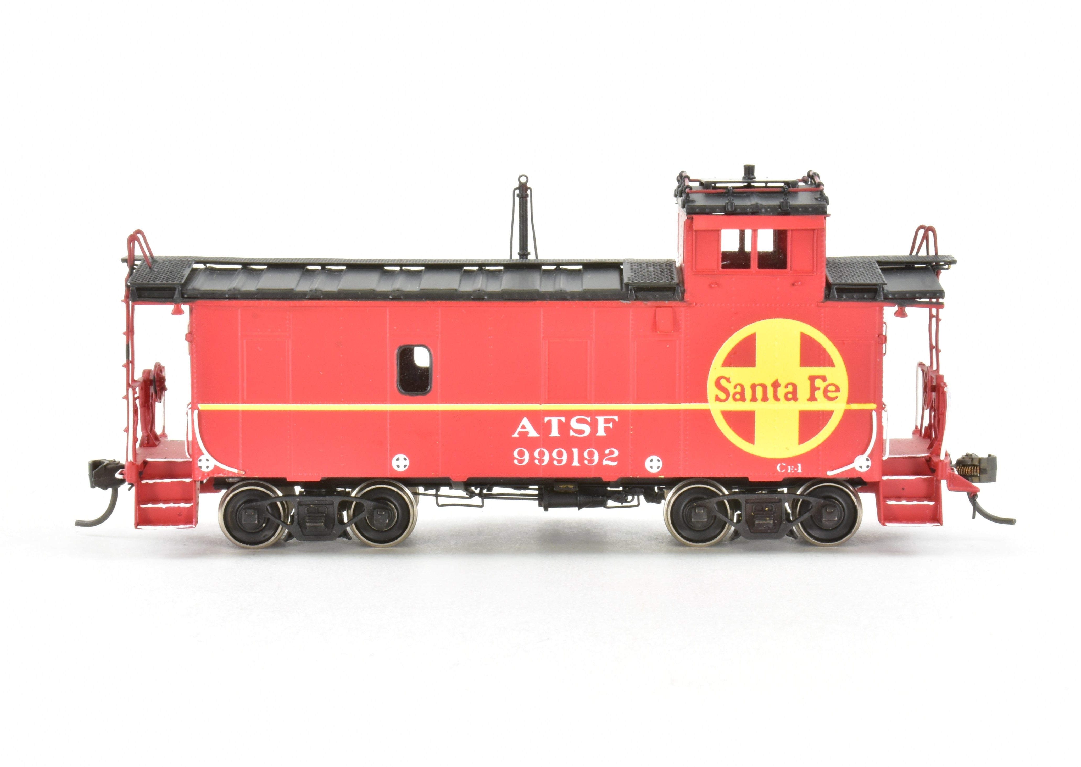 HO Scale Brass CIL Santa Fe Caboose - Challenger Imports AT & SF Class CE - 1 FP Model No. 999192, a Collectible Railroad Item