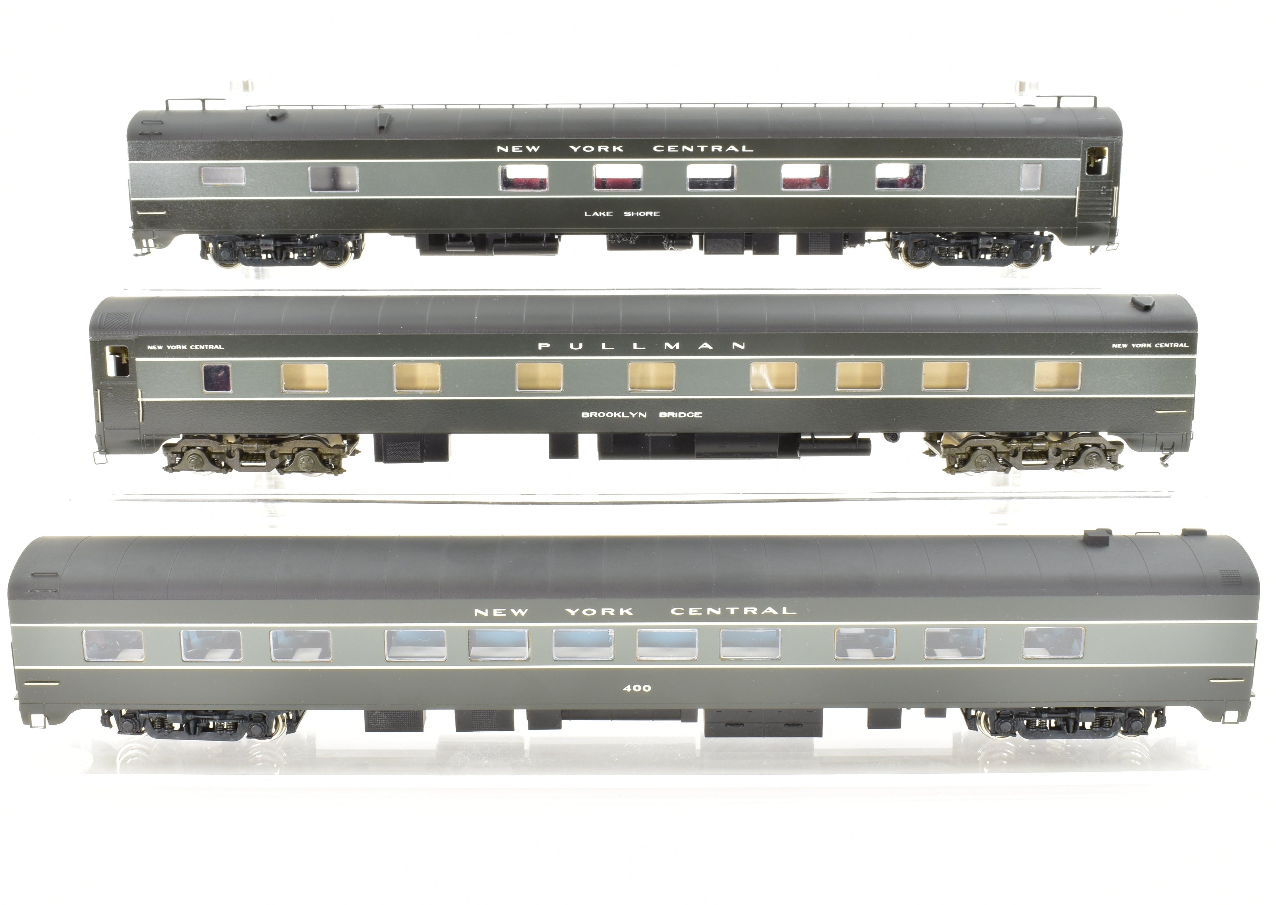 HO Scale Brass Model Train Set - Erie Limited NYC - New York Central 1948 20th Century Limited with 2 E7 A/B Locomotives and 9-Car Set