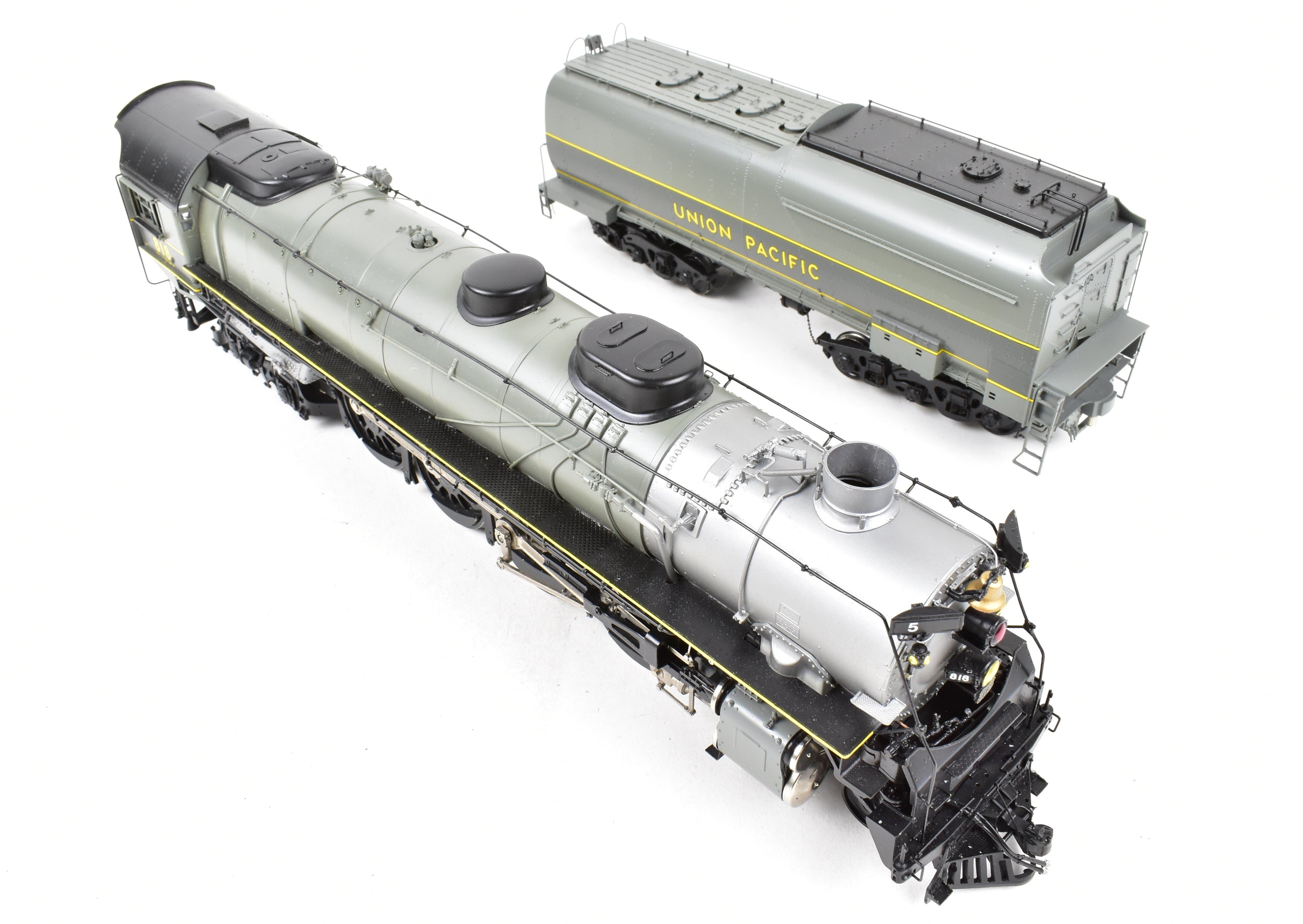 O Scale Brass Model Train - Overland Models, Inc. Union Pacific FEF - 1 4 - 8 - 4 Professional - Painted Locomotive No. 818 by TTG