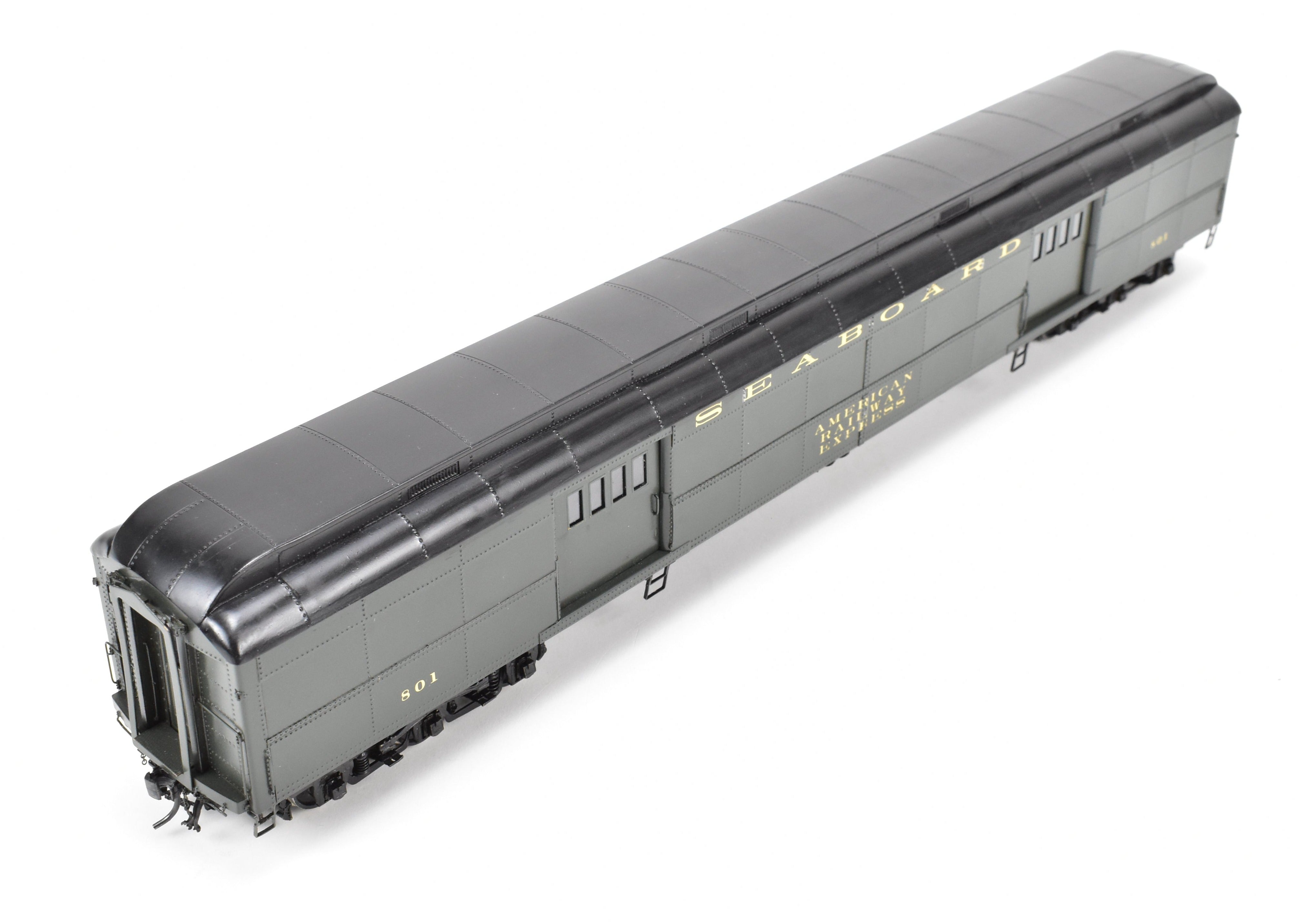 O Scale Brass Model PSC - Precision Scale Co. SAL - Seaboard Air Line Pullman Standard Heavyweight Baggage Car with 74'-6 Double-Doors and Custom Painting