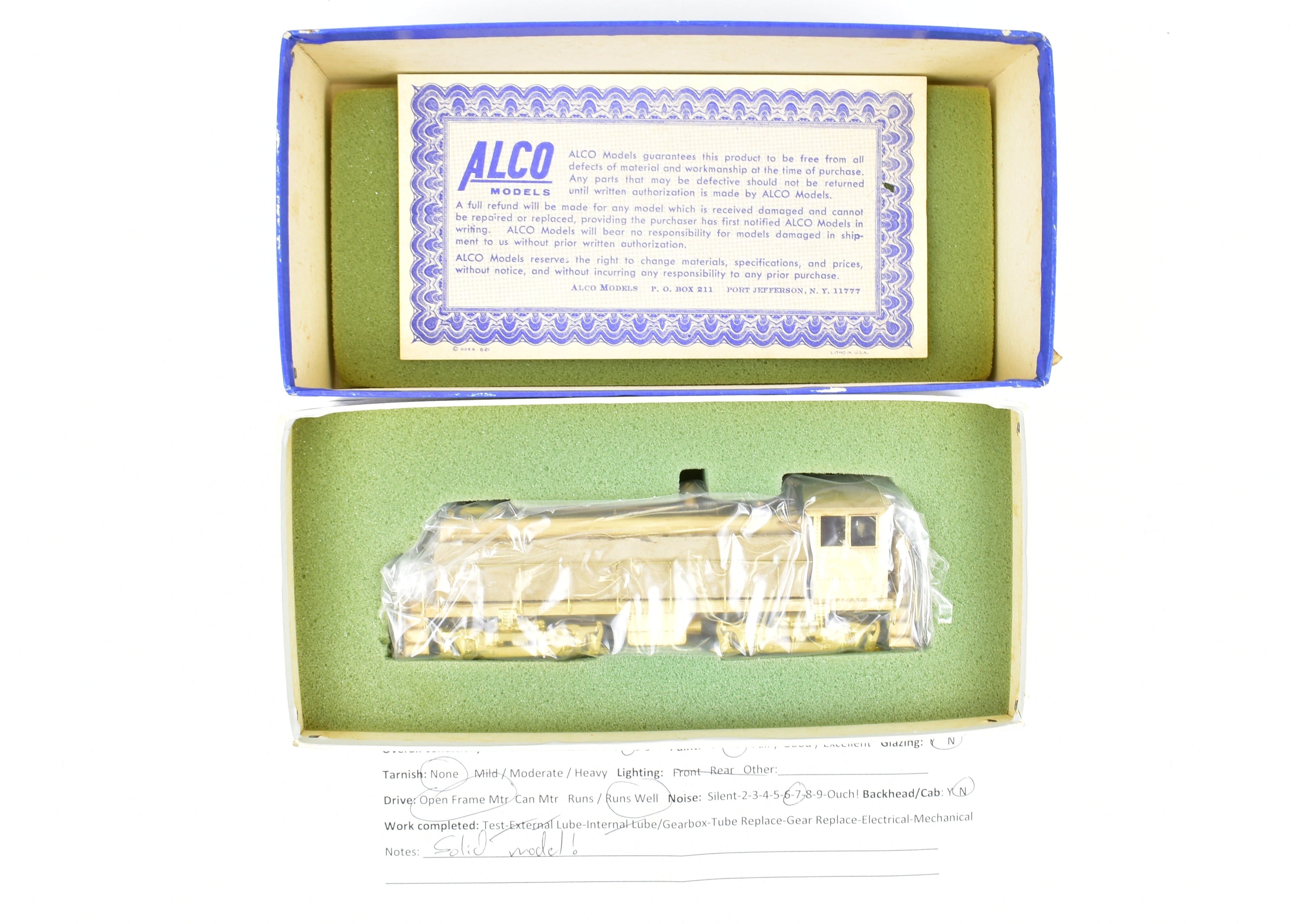 HO Scale Brass ALCO S - 1 Switcher Models for Various Railroads