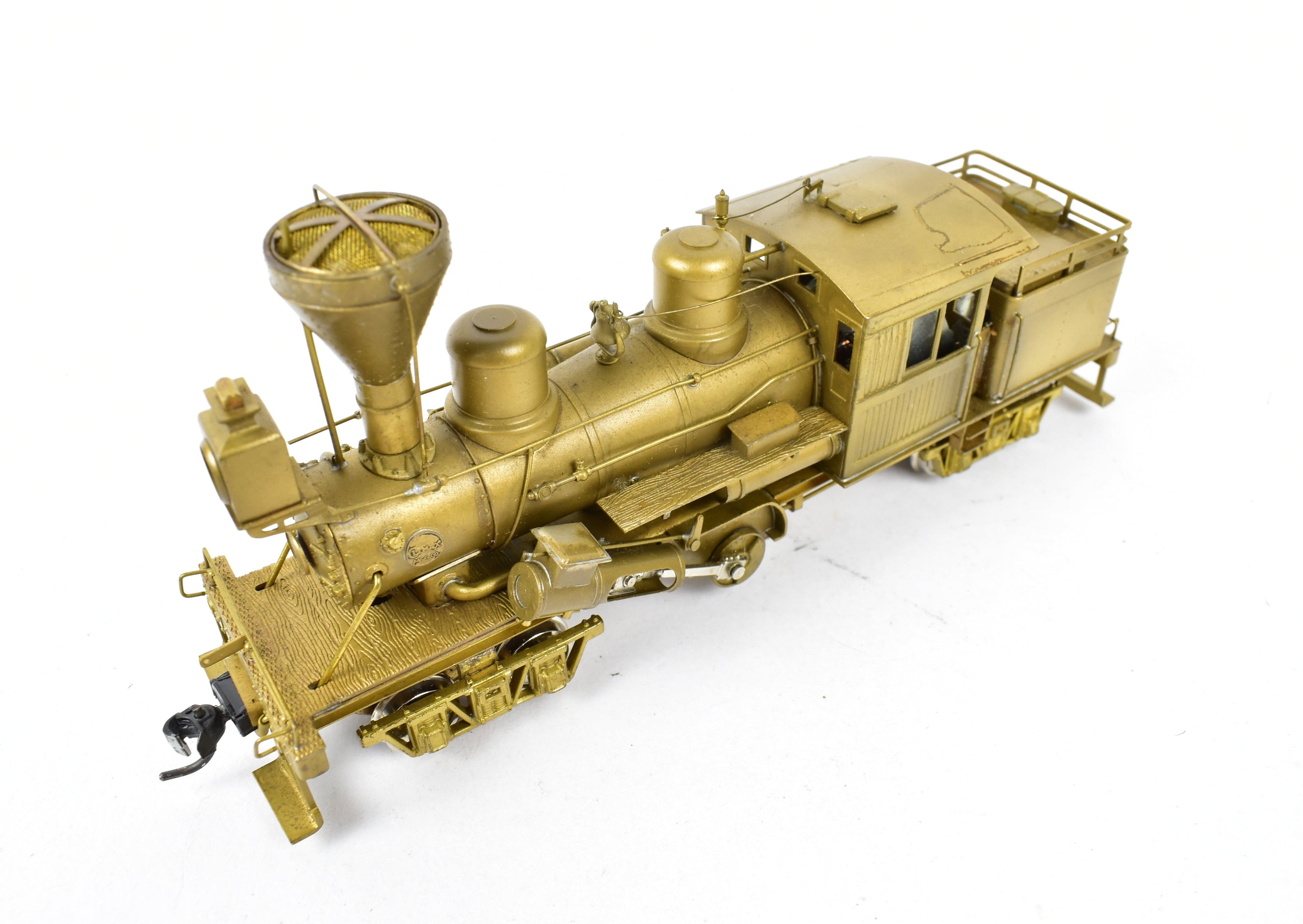 HO Scale Brass PFM - United 2-Truck Logging Climax Geared Locomotive with Diamond Stack