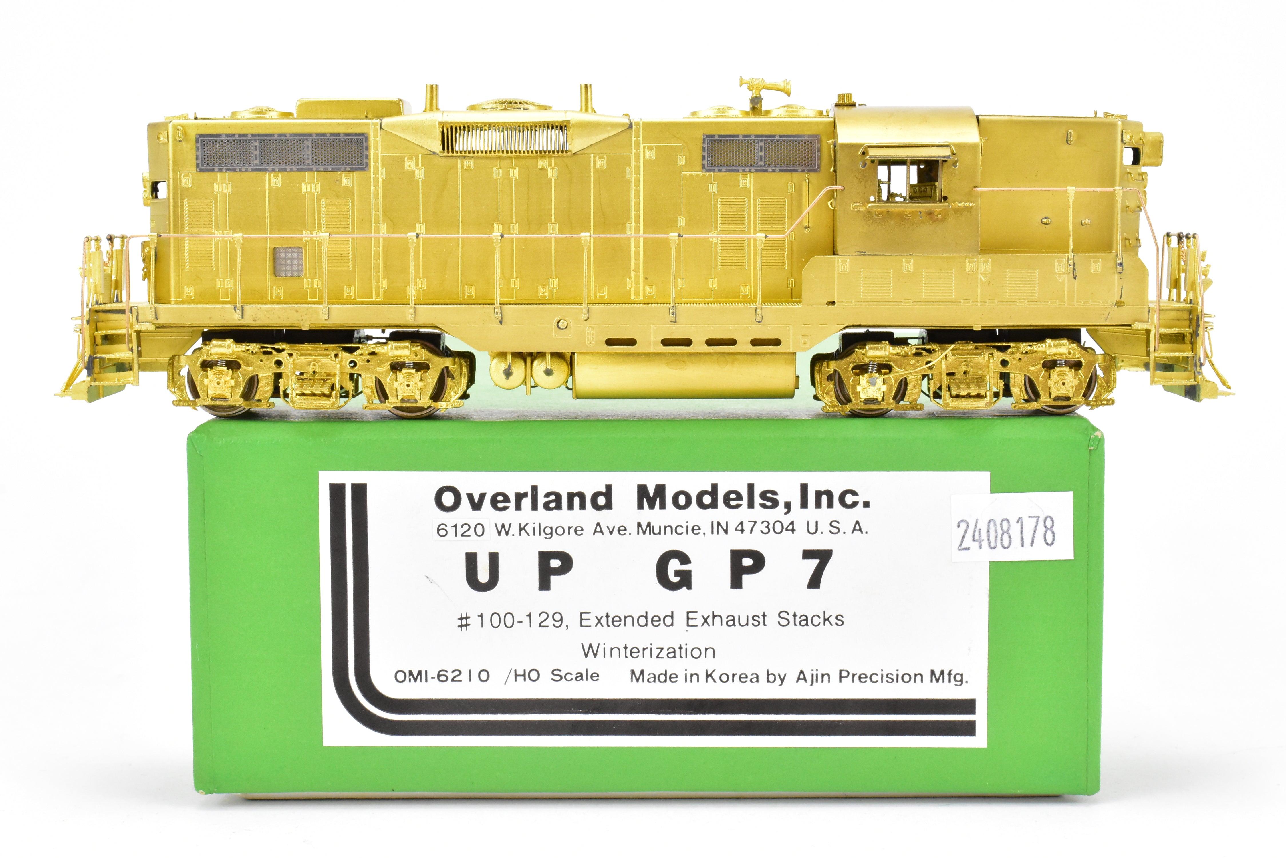 HO Brass OMI UP Union Pacific GP7 100 - 129 with Extended Exhaust & Winterization Hatch