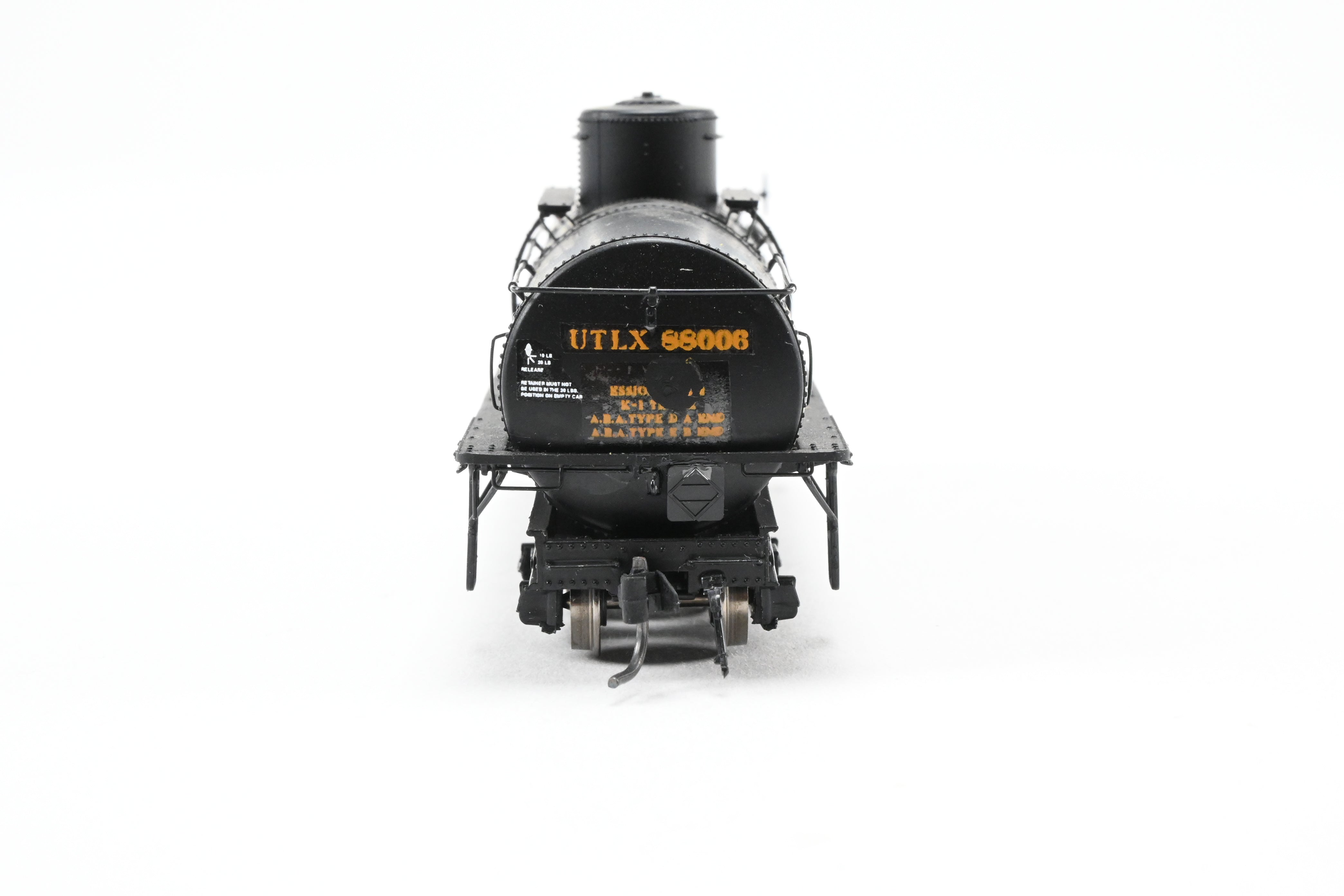 HOn3 Scale Union Tank Lines Narrow Frame Tank Car Model by Blackstone Models - Custom Lettered UTLX No. 88006 with Damaged Parts