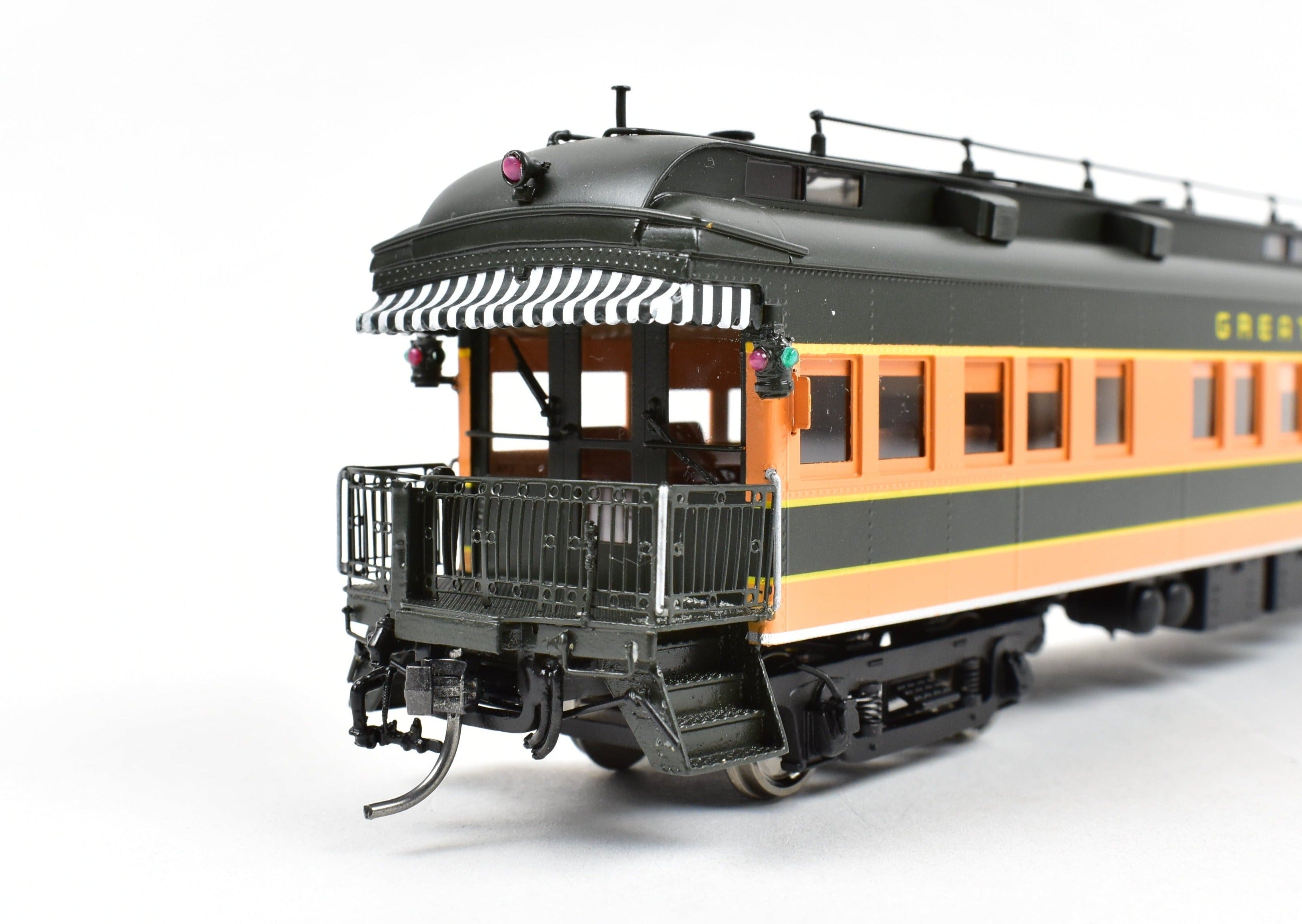 High - Quality HO Scale New Brass Model Train of North Bank Line and Great Northern 2nd A3 Business Car in Empire Builder Design