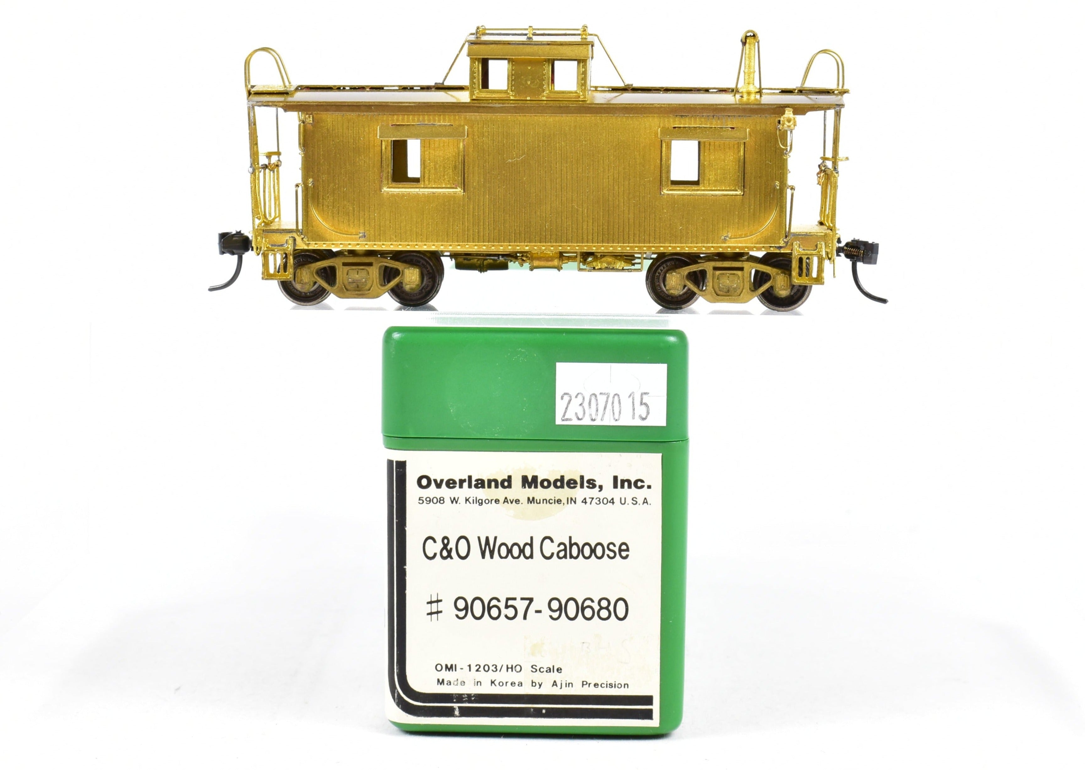 HO Scale Brass C&O Chesapeake & Ohio Wood Caboose by OMI #90657 - 90680