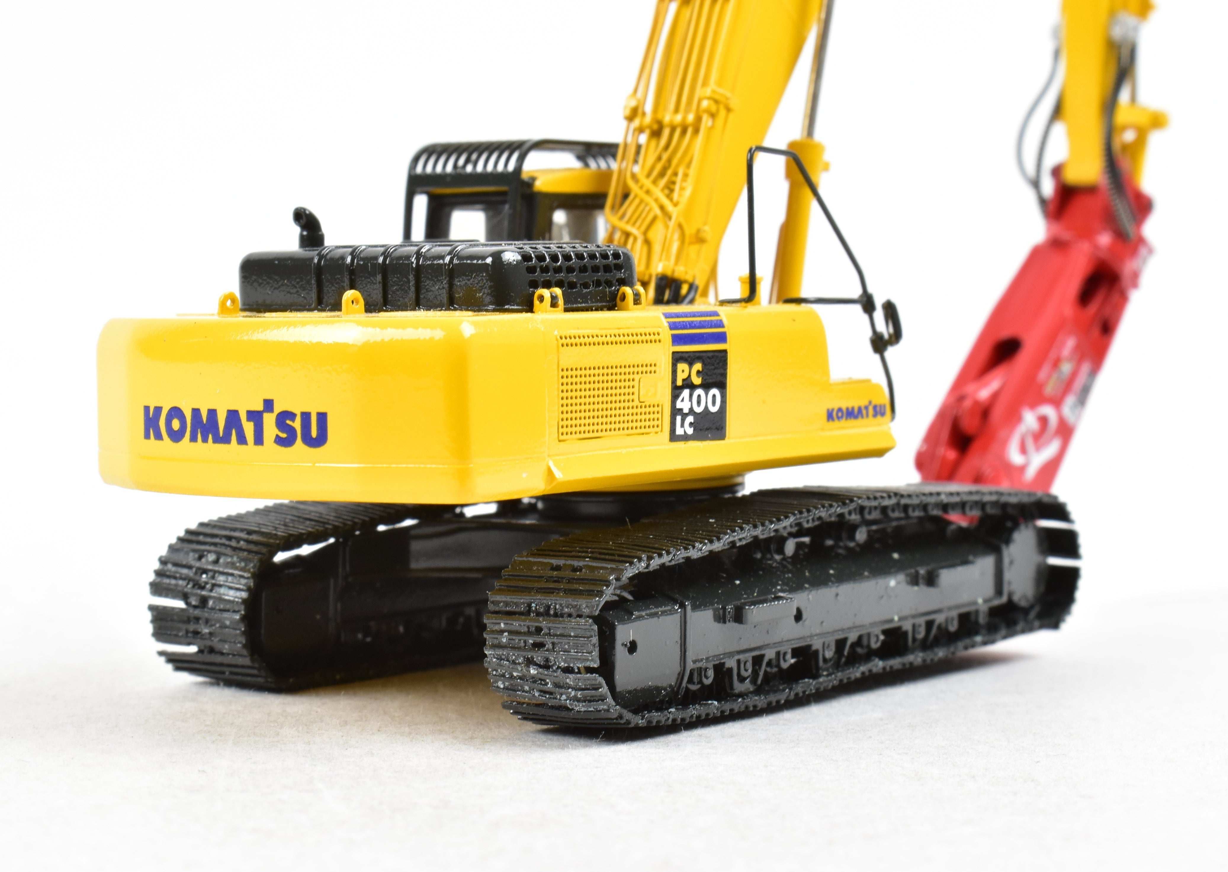 High - Quality HO Scale Brass Construction Model - Classic Mint Collectibles Komatsu PC400LC - 7 Excavator with LaBounty MSD 2000R Shear for Fine Collecting