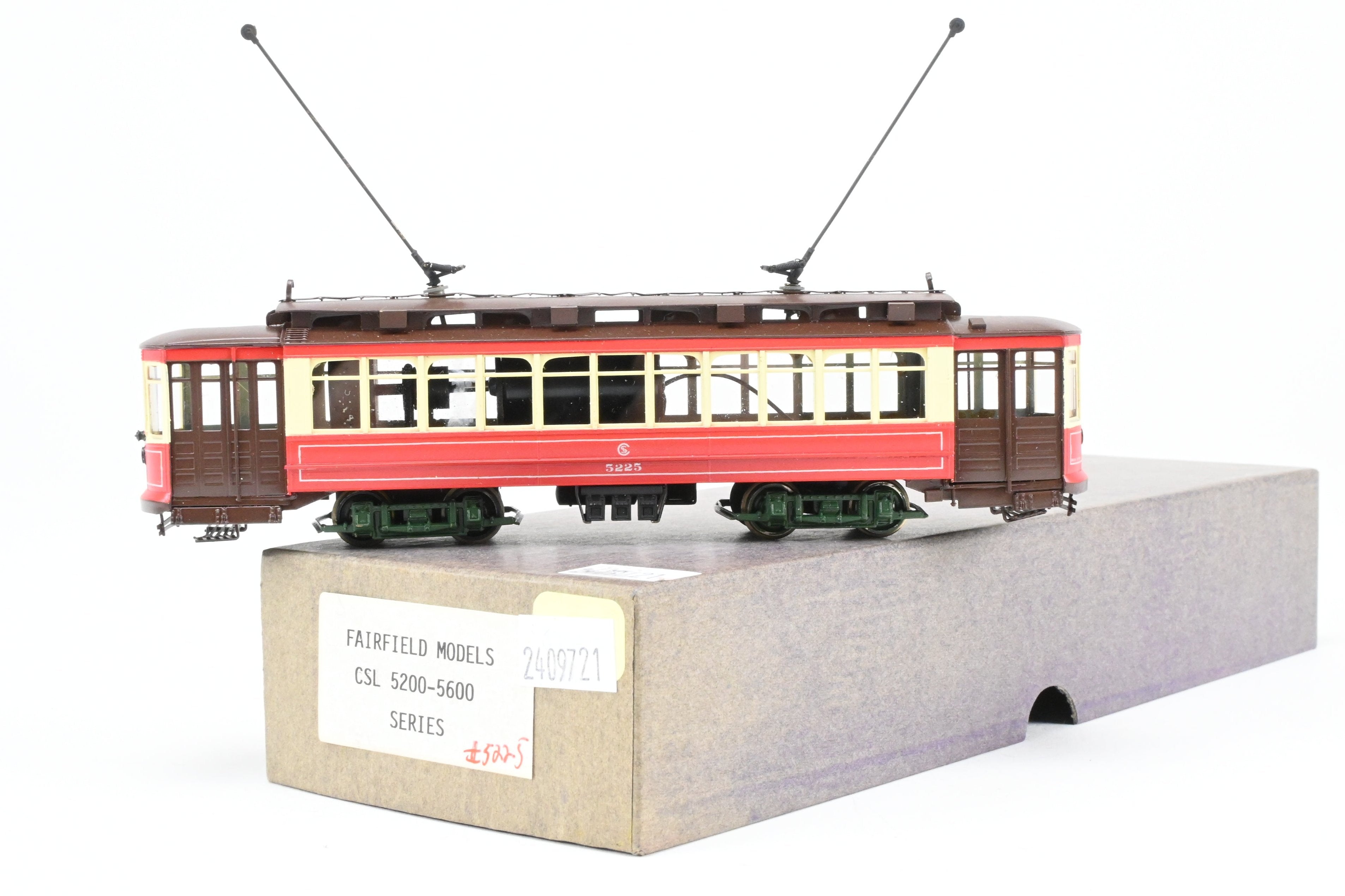 HO Scale Brass Fairfield CSL 5200 - 5600 Series Custom - Painted Pullman Car No. 5225