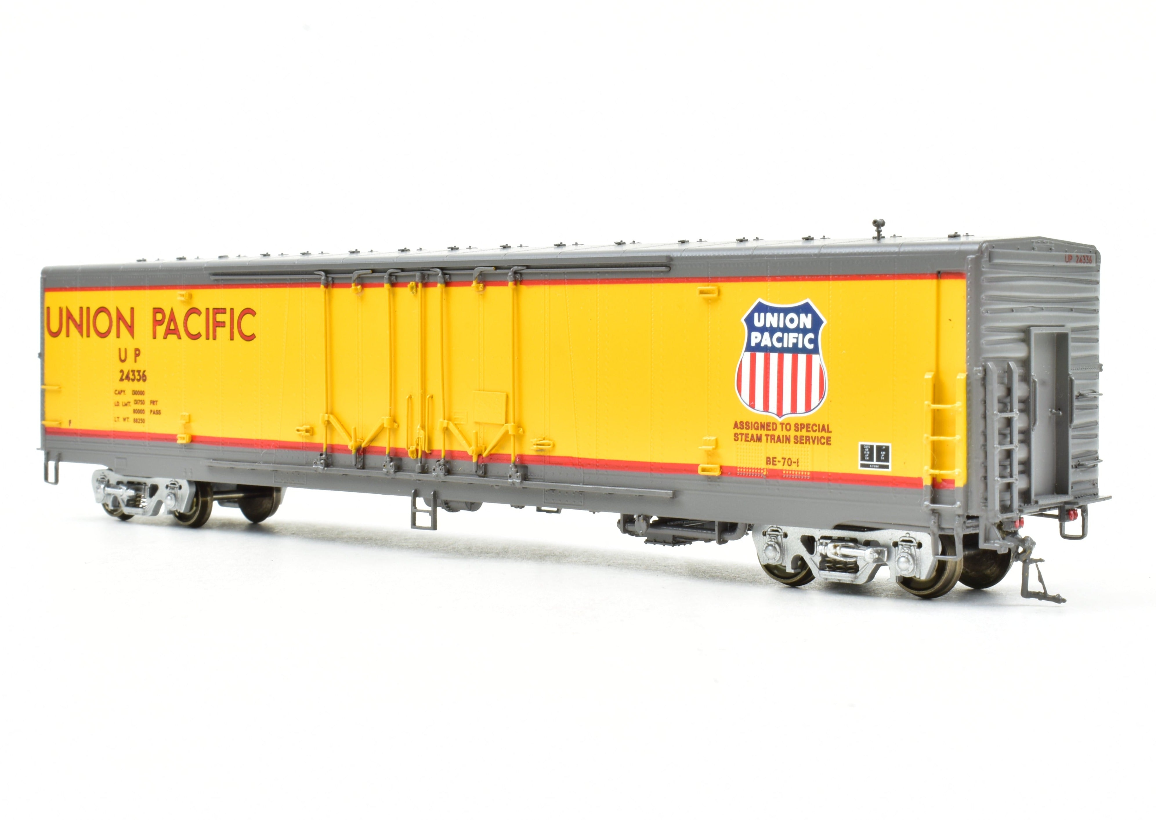 HO Scale Brass Overland Models, Inc. Union Pacific Steam Train Service Car FP (OMI - Overland Models, Inc., 1997 Run)