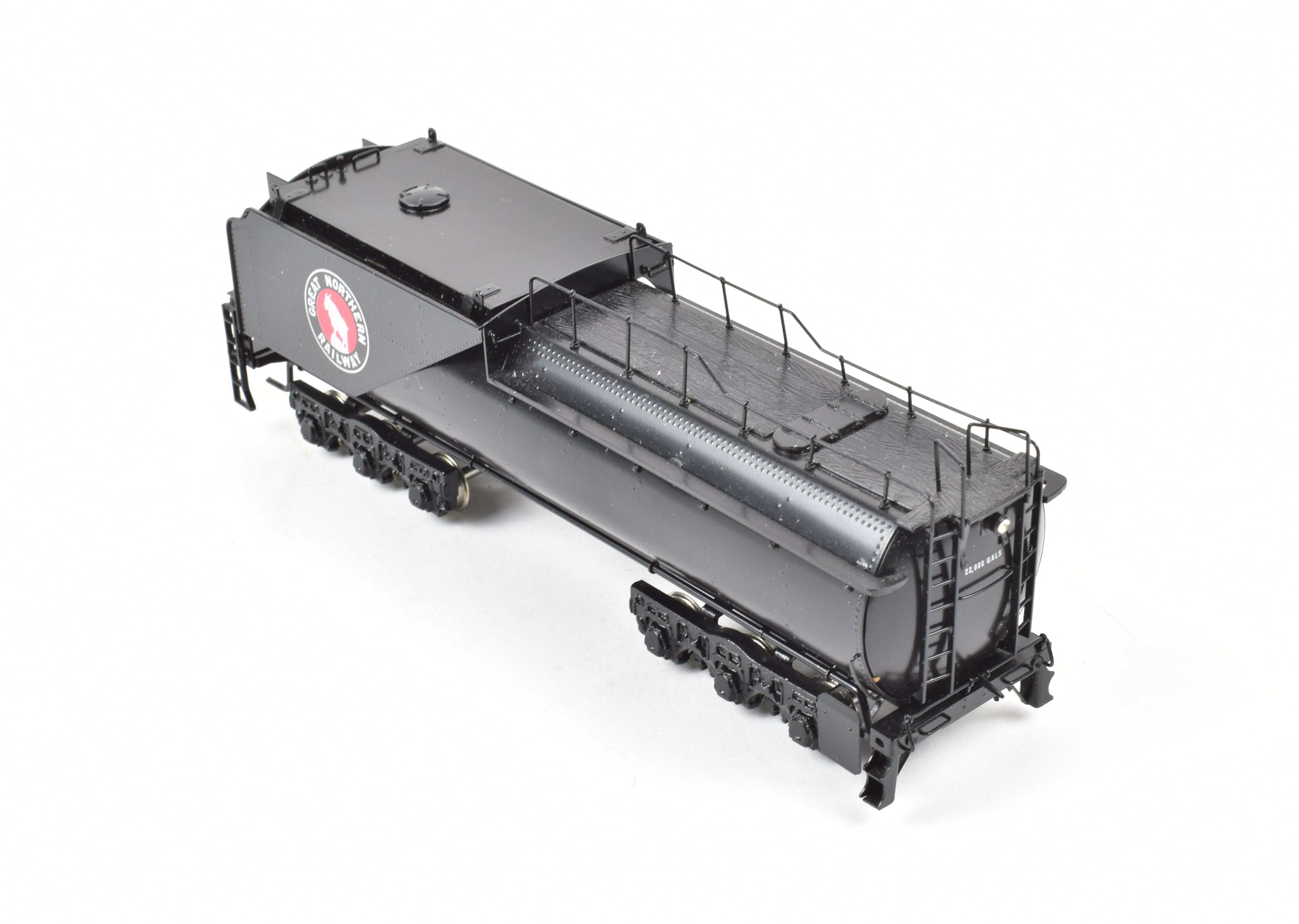 High - Quality HO Scale Brass Freight Train Tender Model - PFM by Tenshodo, Great Northern 4 - 8 - 4 Class S - 1 Tender Only, Extremely Scarce 1987 Run with Factory Painting and New ReBoxx Packaging