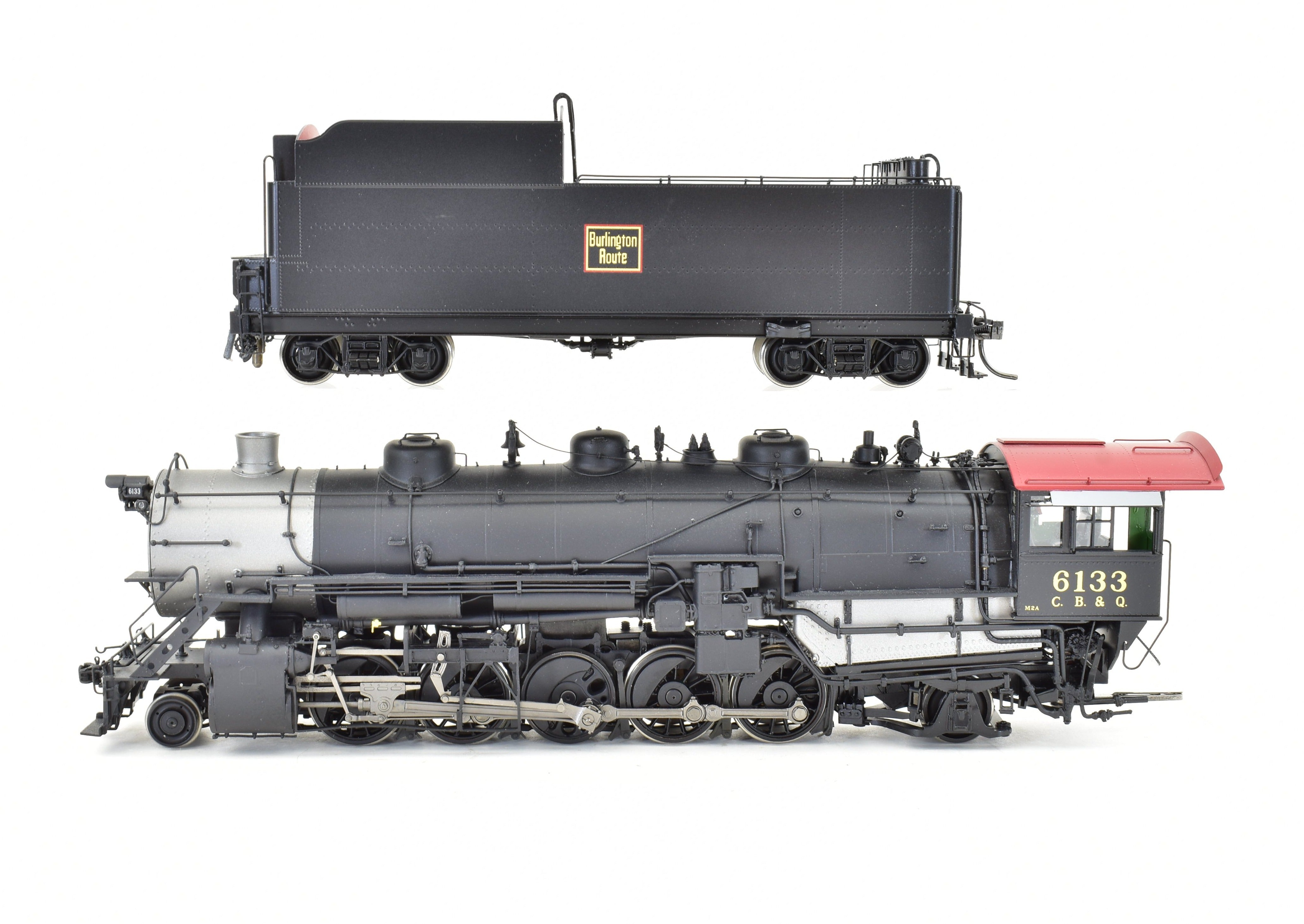 High - Quality HO Scale Brass Steam Locomotive CON CIL - Challenger Imports CB&Q - Burlington Route Class M2A 2 - 10 - 2 FP #6133 Model