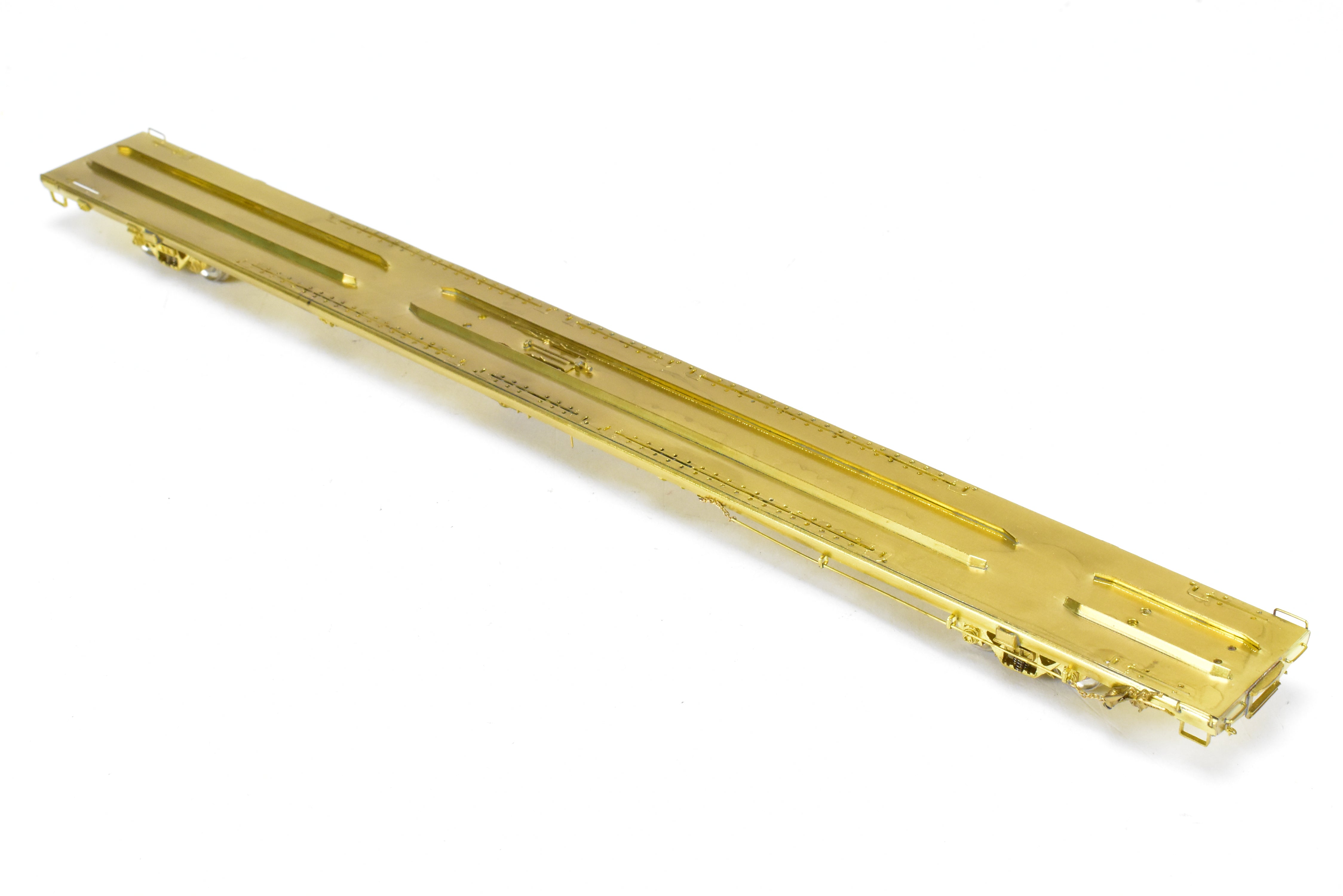 HO Scale Brass Trailer Train TOFC Flat Car 89'-4 Twin 45' by Overland Models, Inc. (OMI), Various Roads, Model Numbers 980100 - 981000