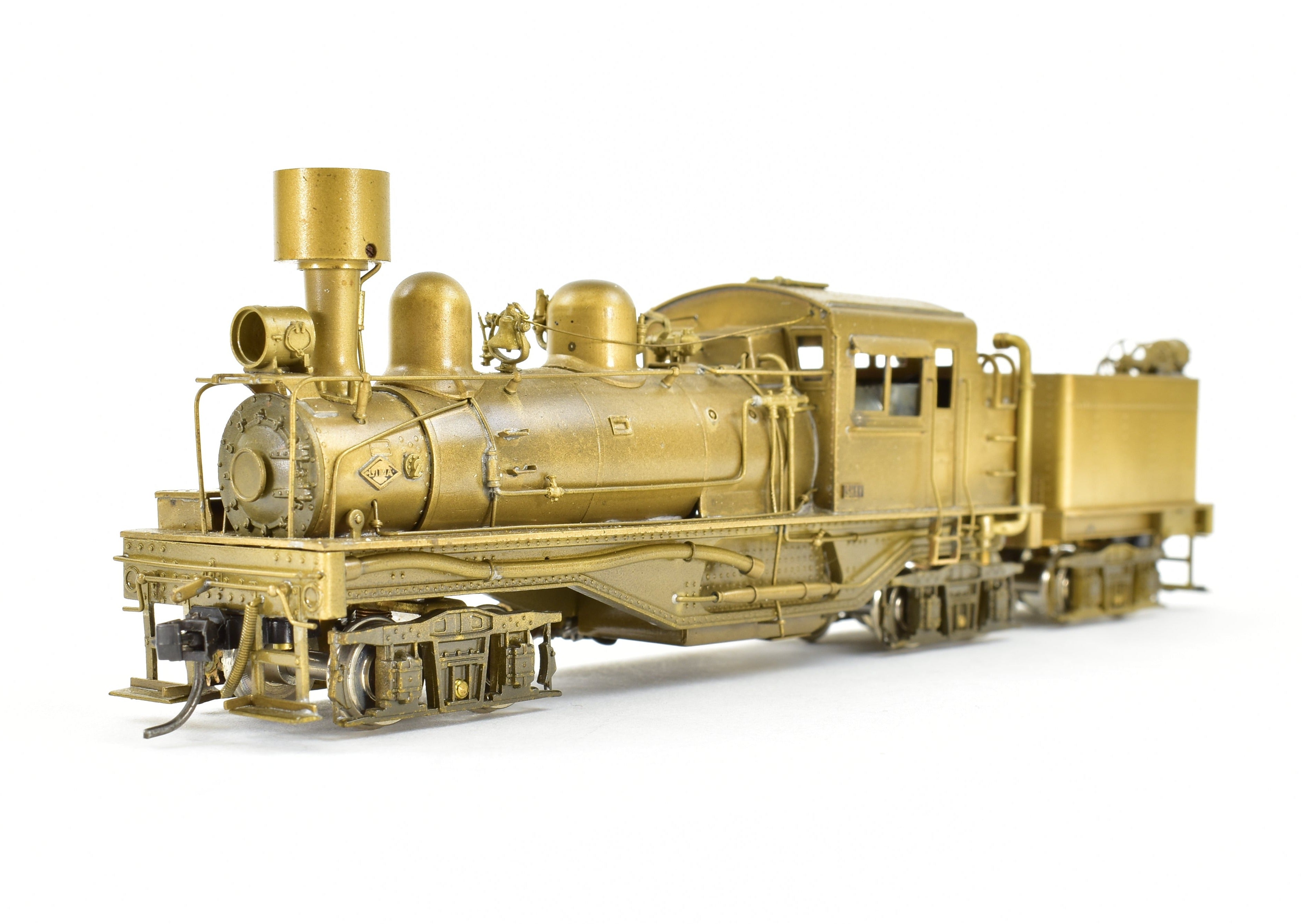 HO Scale Brass PFM - United Brand 3-Truck Pacific Coast Shay Geared Locomotive Model for Logging Roads