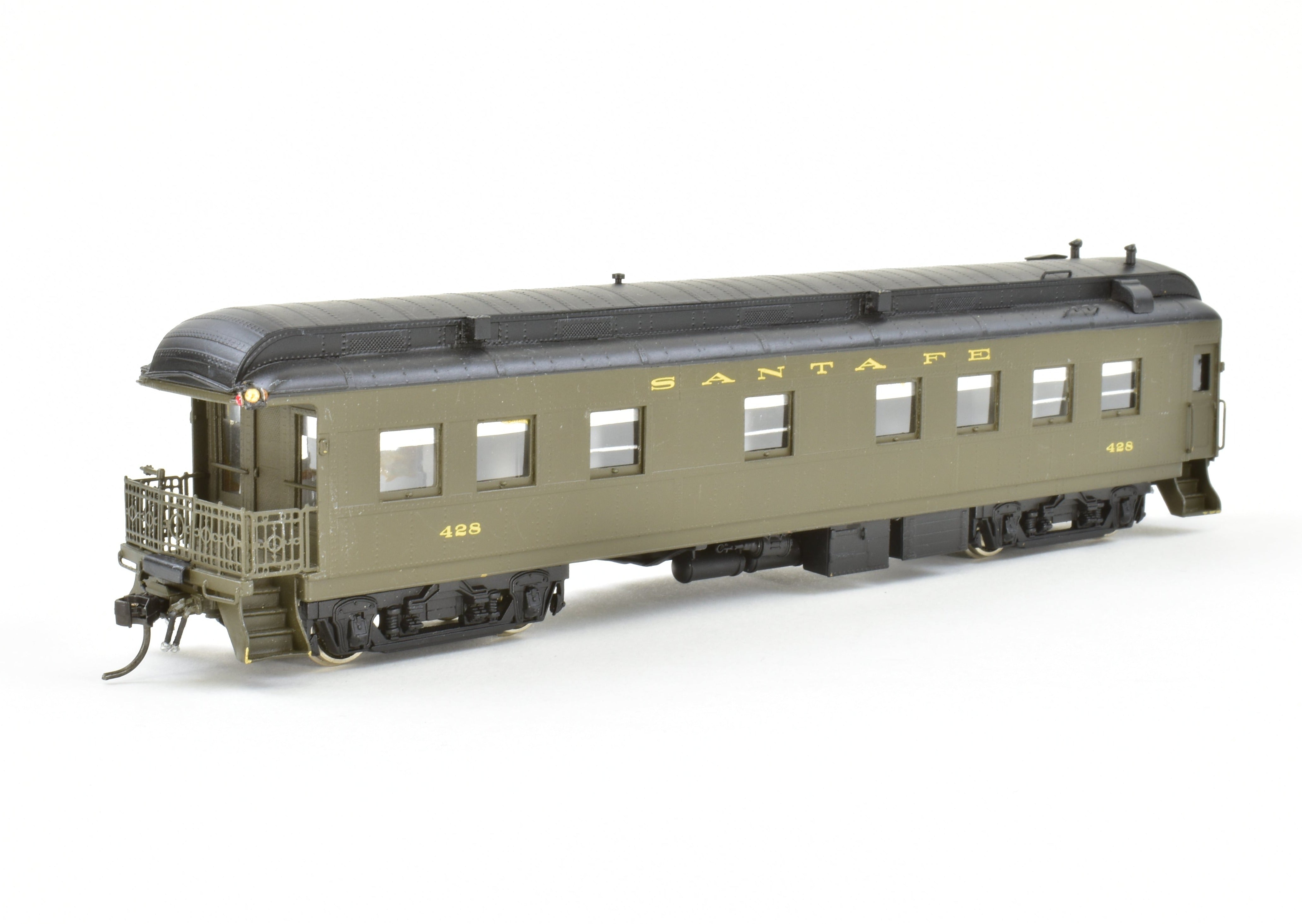 Custom Painted HO Brass Hallmark ATSF Santa Fe Superintendent's Car #400