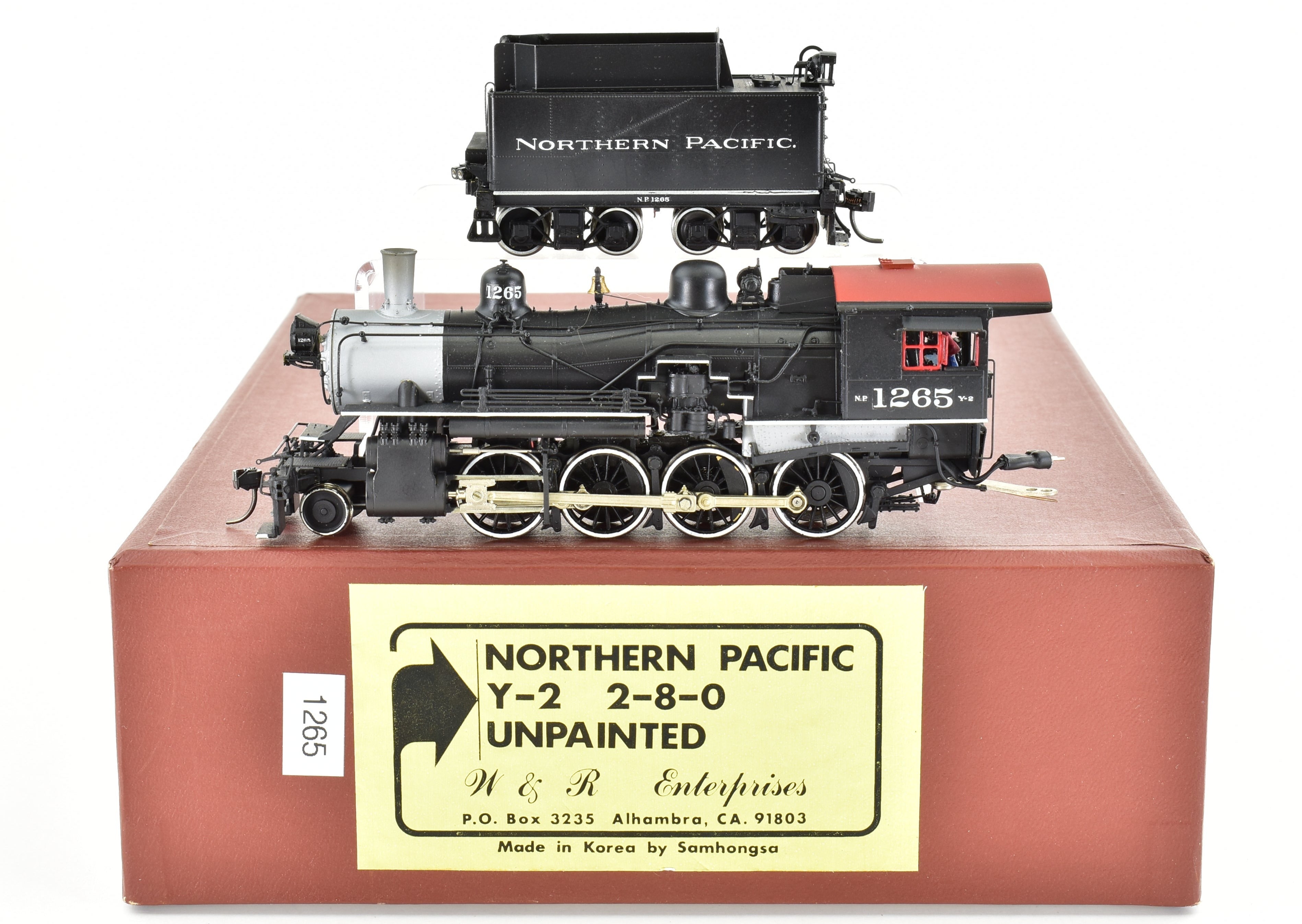 HO Brass W&R Enterprises Northern Pacific Y-2 2-8-0 Pro-Painted with ESU/LokSound DCC/Sound
