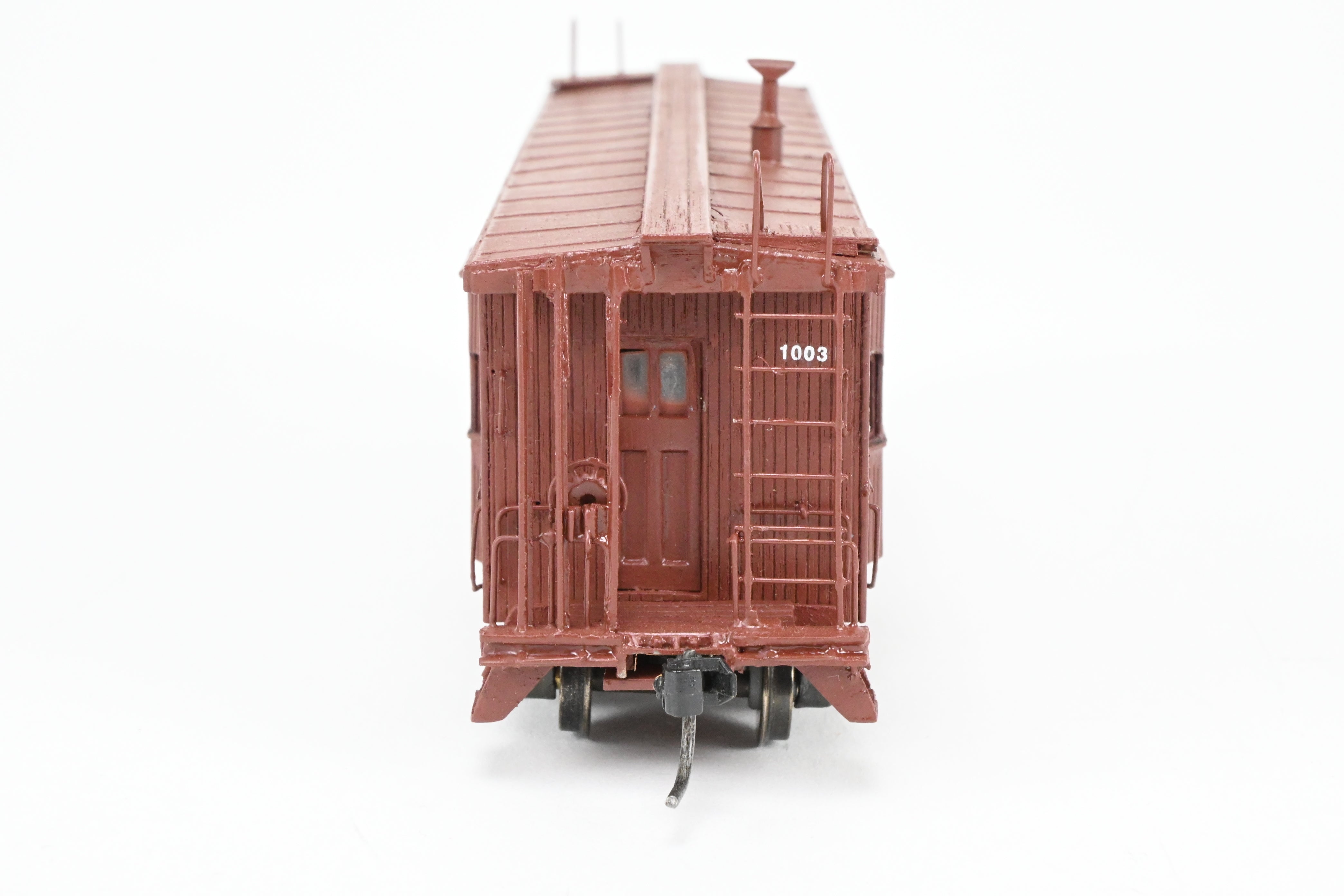 HO Scale Wood Missouri Pacific Bay Window Caboose Scratch Built by Joe G. Collias in REBOXX