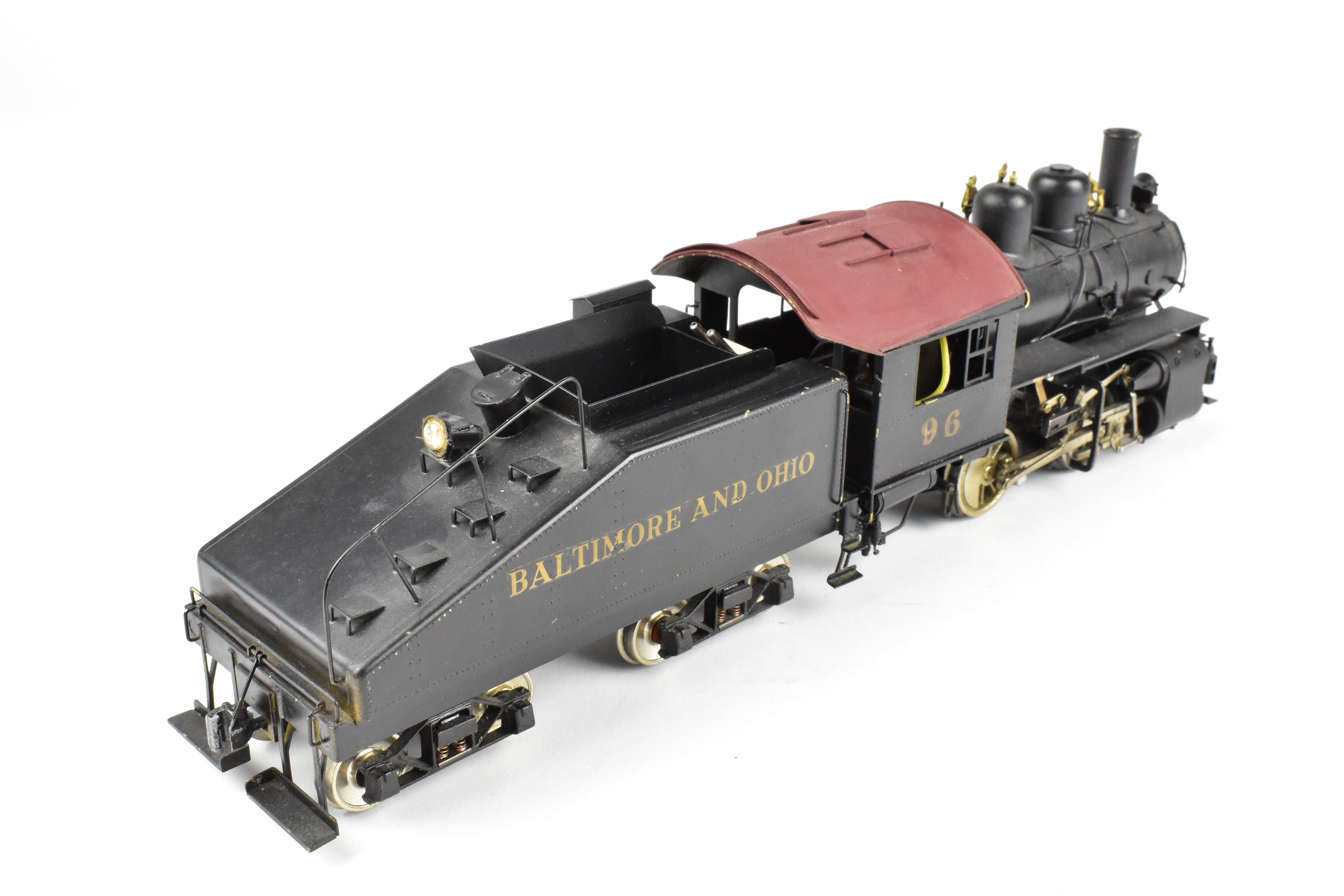 O Scale Brass Model Train - U.S. Hobbies B&O (Baltimore & Ohio) C-16 Class 0-4-0 CP Locomotive No. 96 Without Box