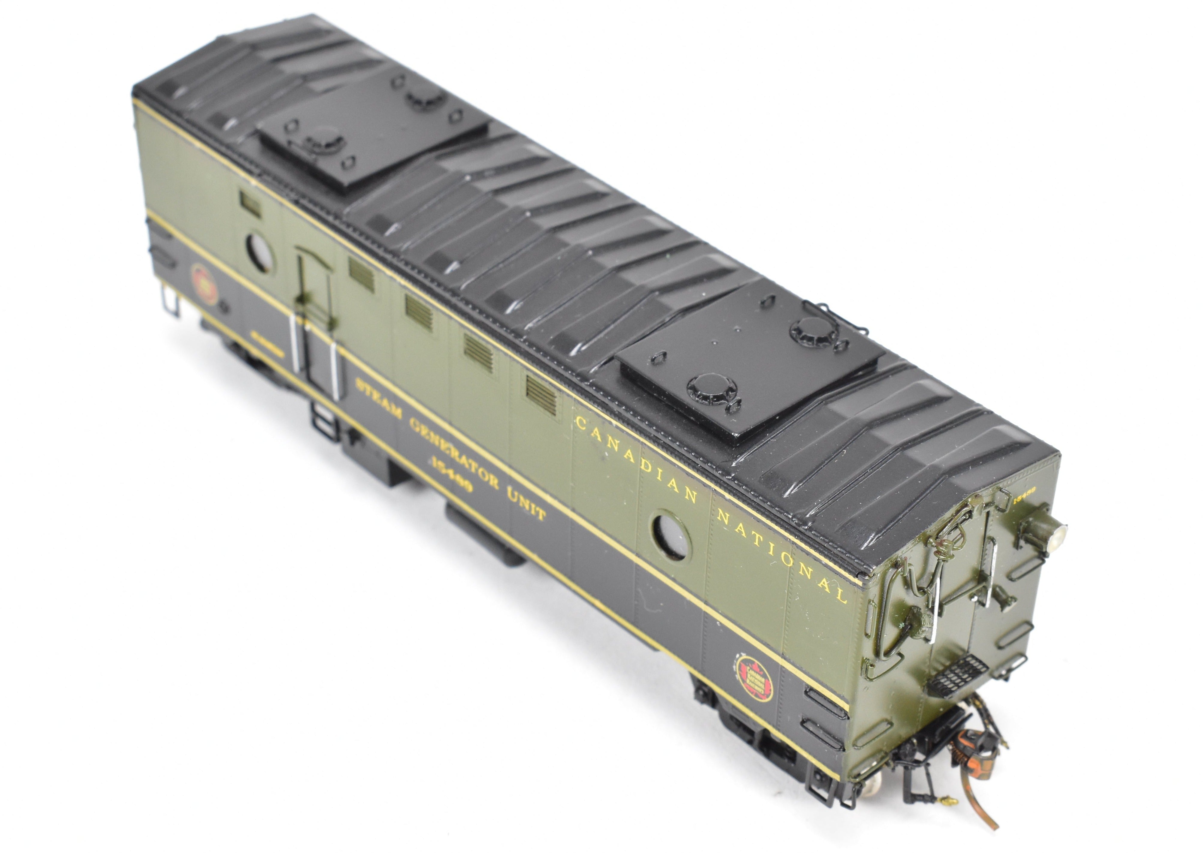 HO Scale Brass Steam Heater Car Model - Custom Painted for Canadian National Railway (CNR) by Overland Models, Inc., Numbered 15489