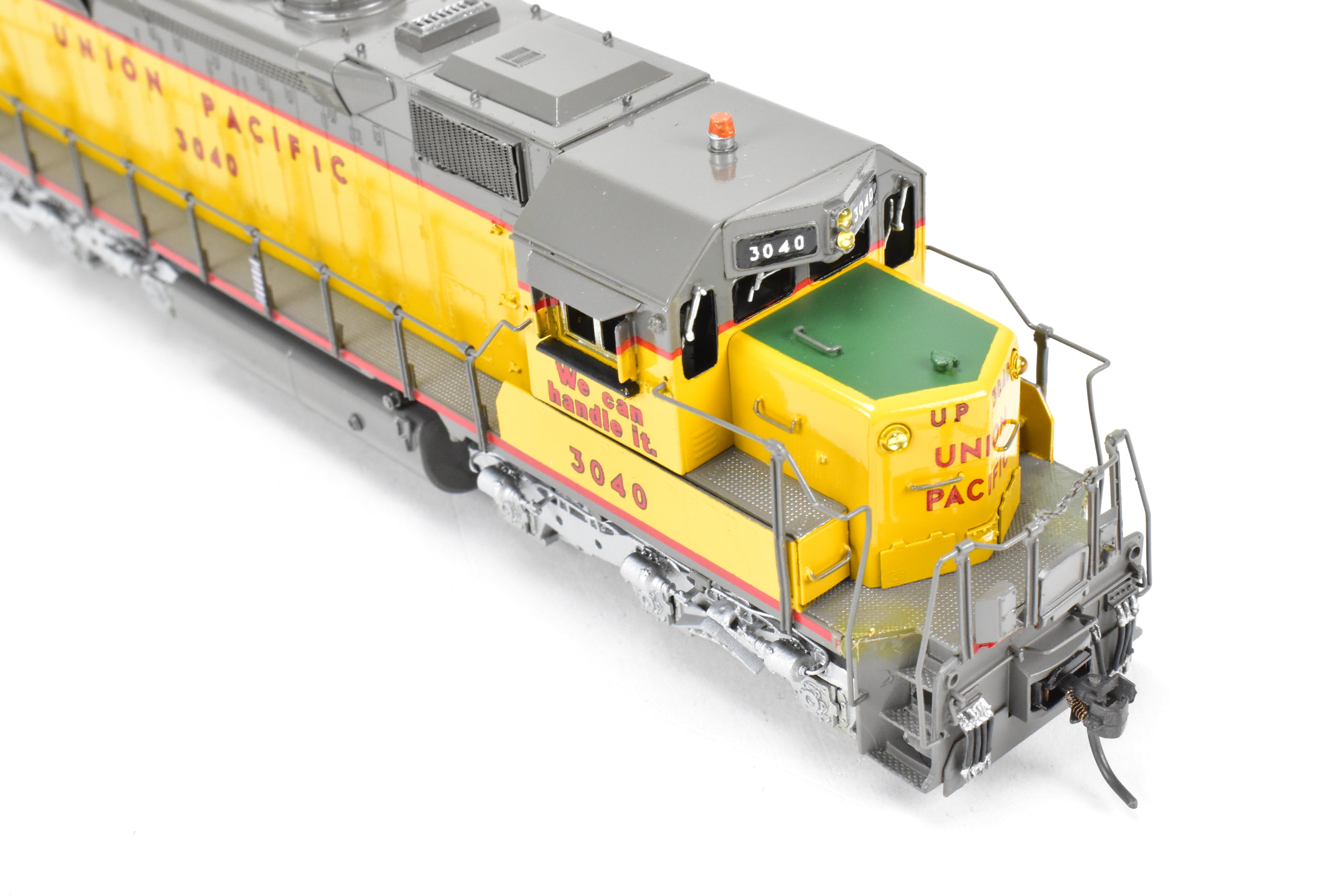 HO Scale Brass Model Train - Overland Models Inc. Union Pacific EMD SD40X Locomotives Nos. 3040 - 3045 with Flared Radiators, Featuring CP #3040