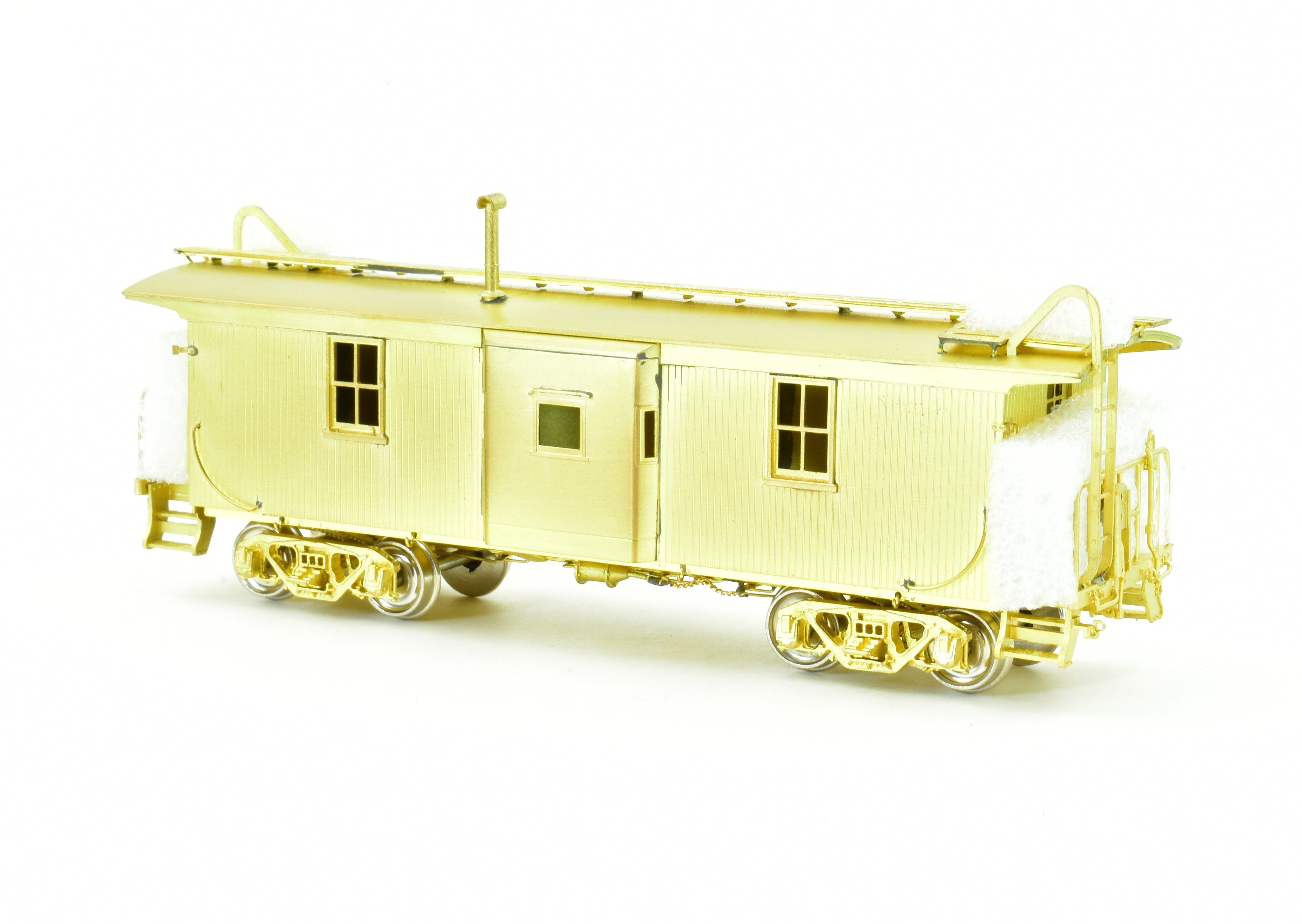 HO Scale Brass Monon Wood Caboose with Steel Bay Window by Overland Models, Inc. (OMI) - A Collectible Model Train Car