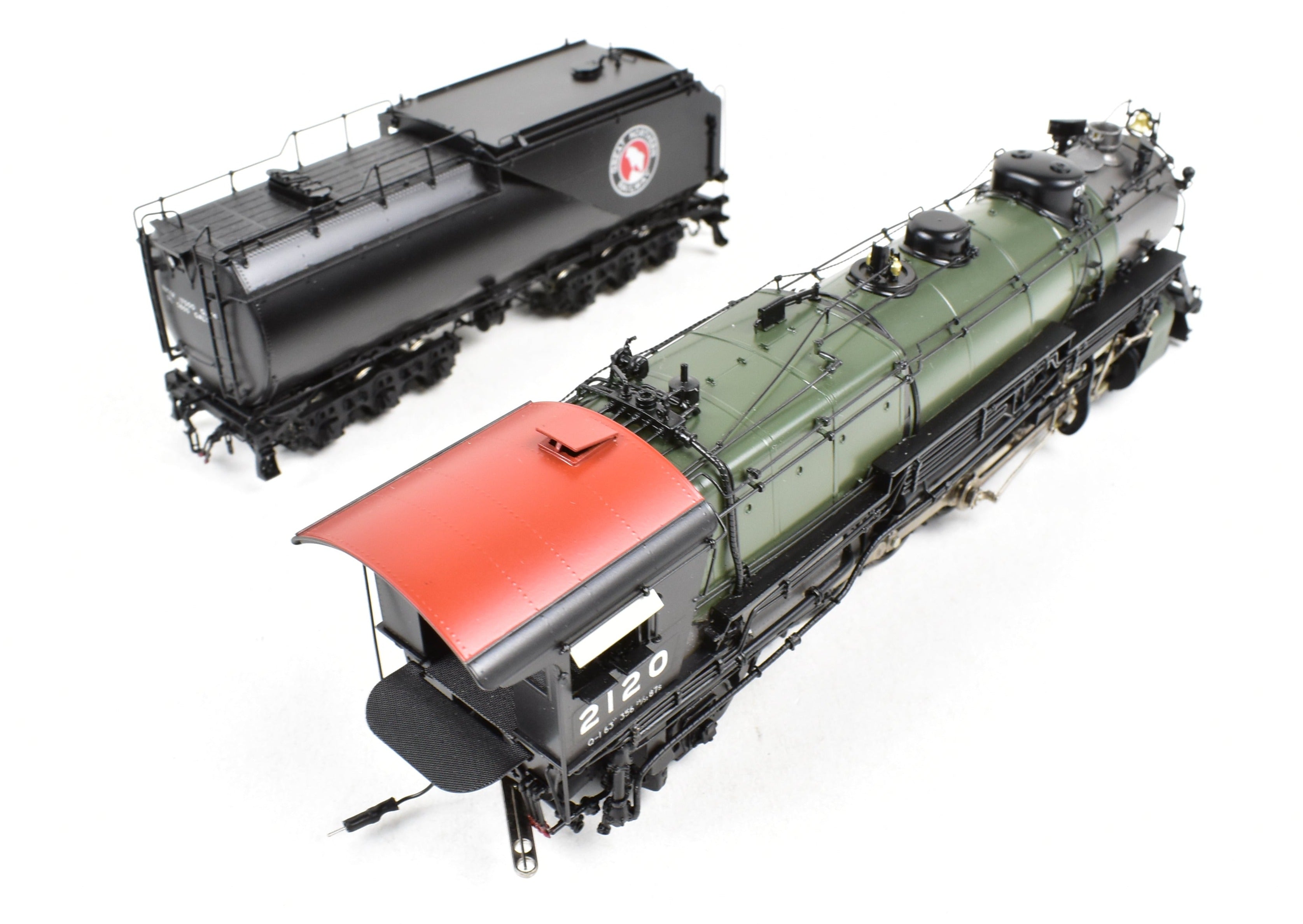 HO Scale Brass Locomotive - Challenger Imports GN - Great Northern Q - 1 2 - 10 - 2 No. 2120 FP Glacier Park Model