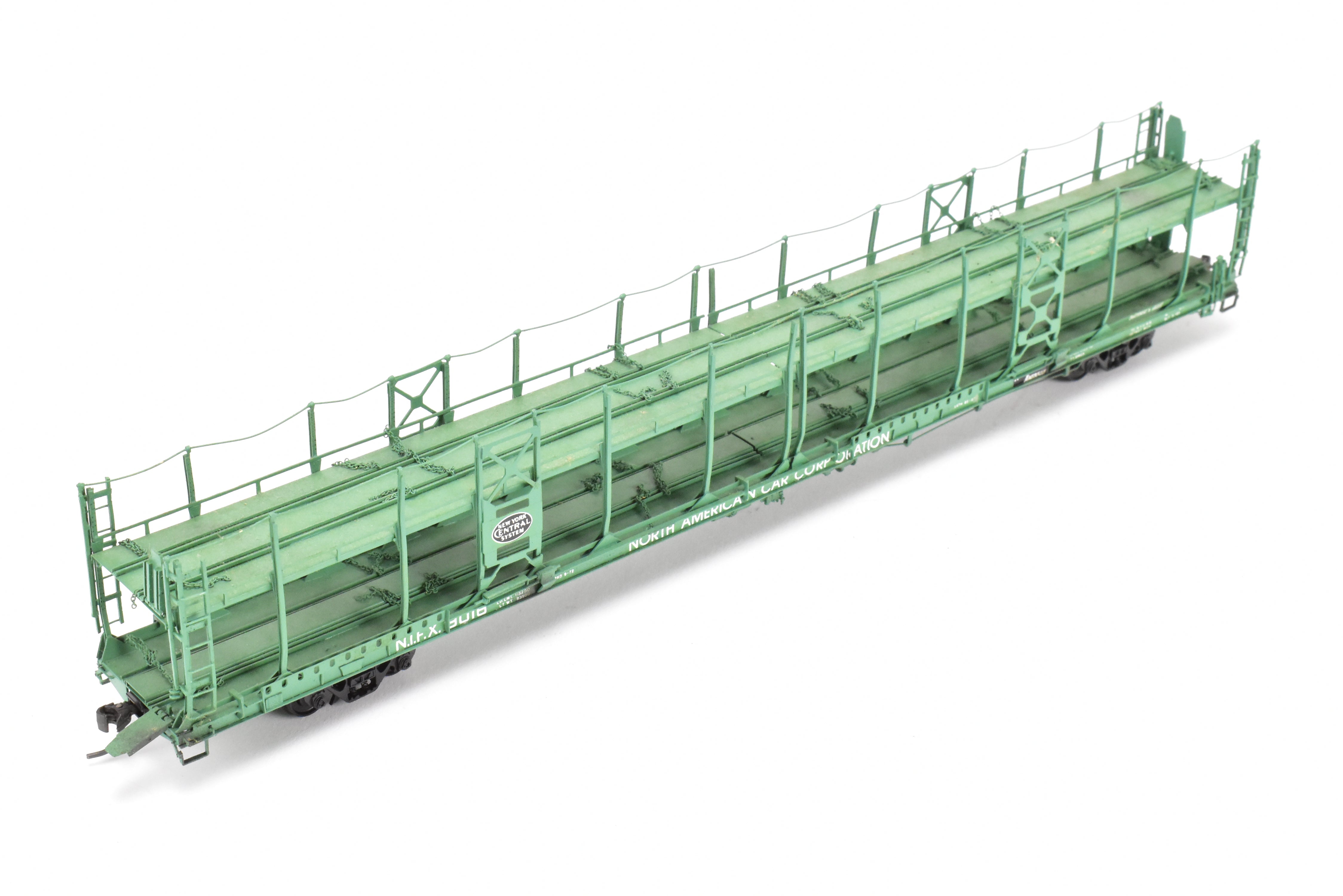 HO Brass OMI NYC - New York Central Bi - Level Auto Rack Factory - Painted NIFX Model