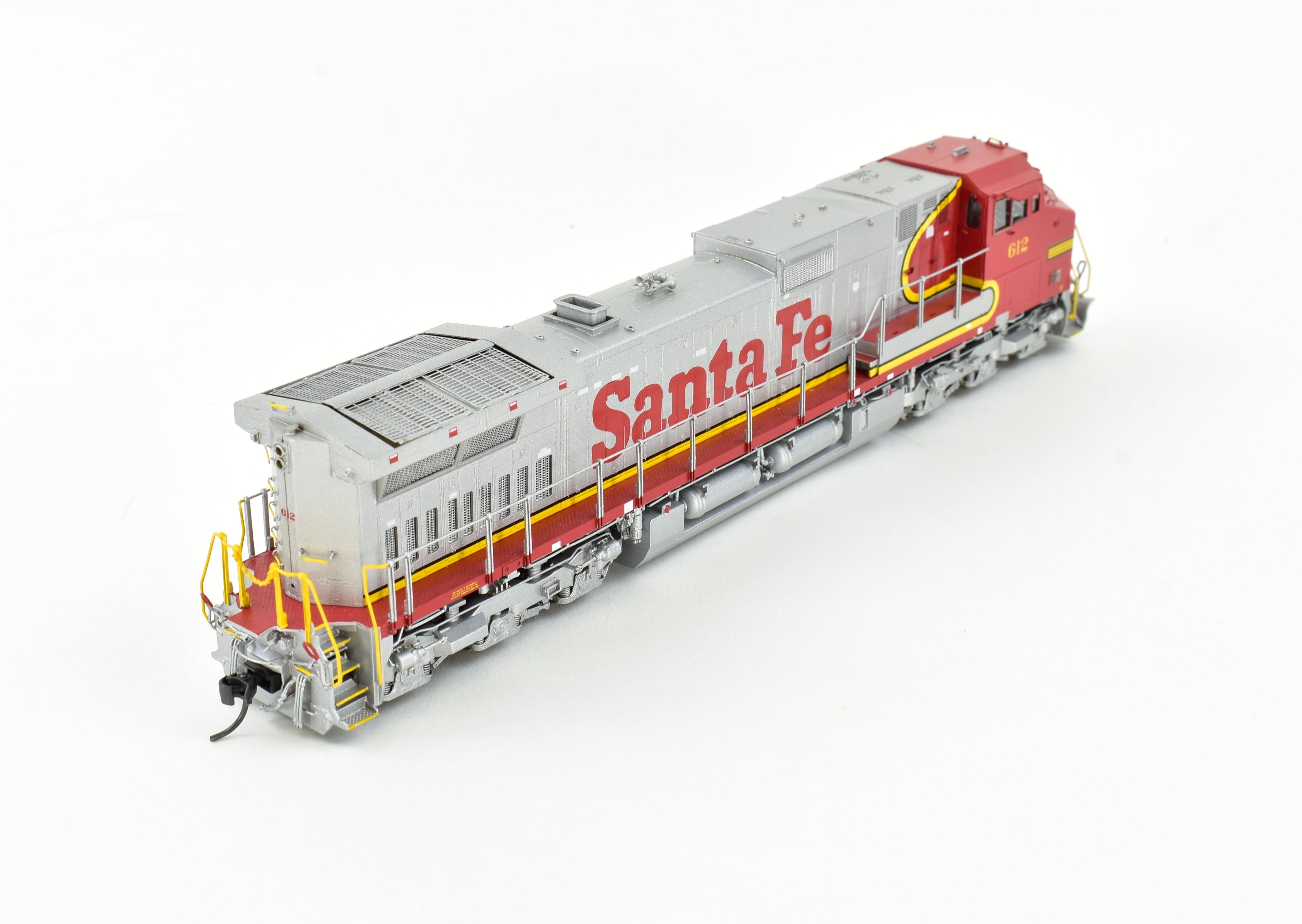 HO Scale Brass Locomotive - Overland Models, Inc. ATSF - Santa Fe GE C44 - 9W FP No. 612, High - Quality Model Train for Enthusiasts