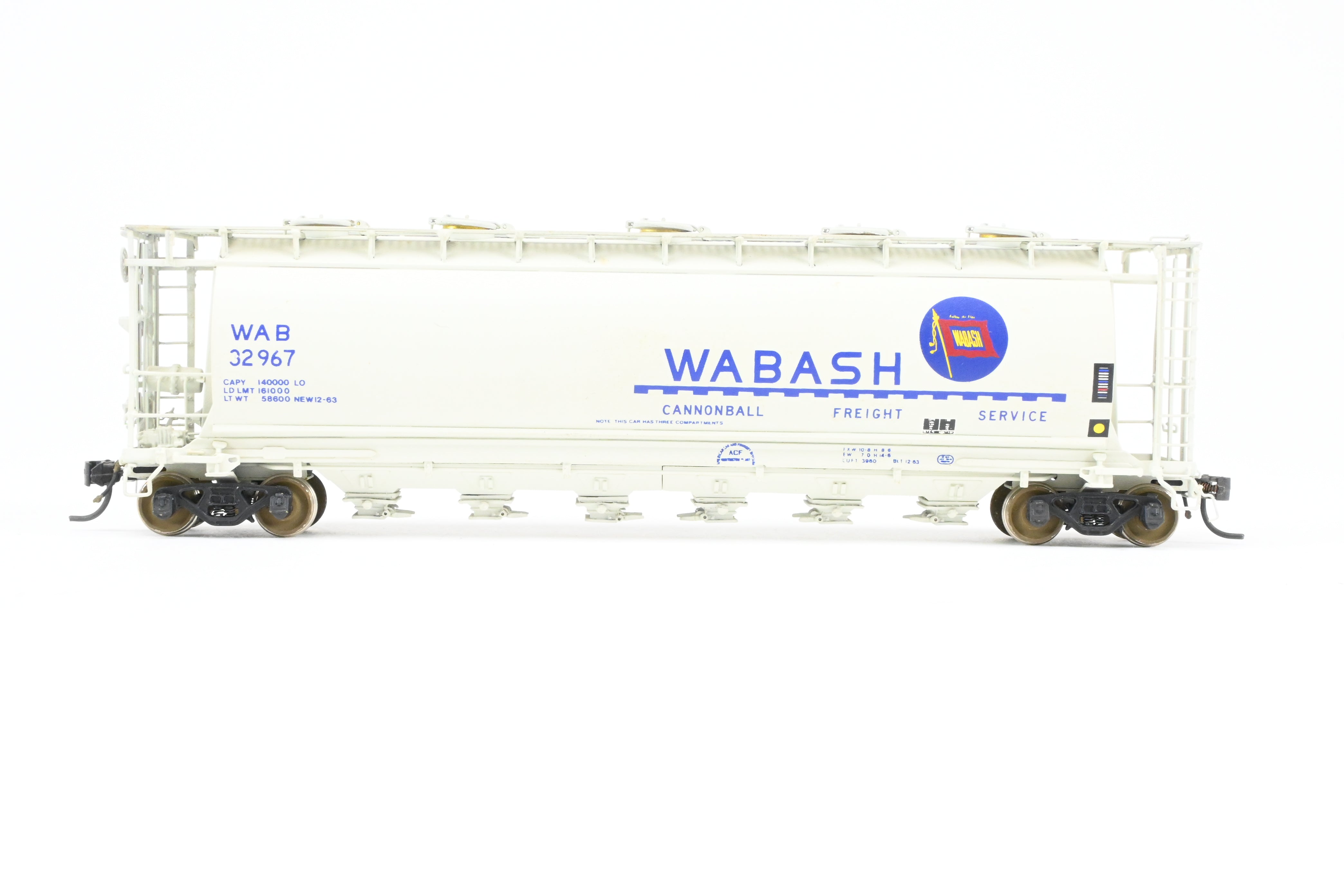 OMI Overland Models' Wabash HC - 60 Custom - Painted Cylindrical Covered Hopper #32967