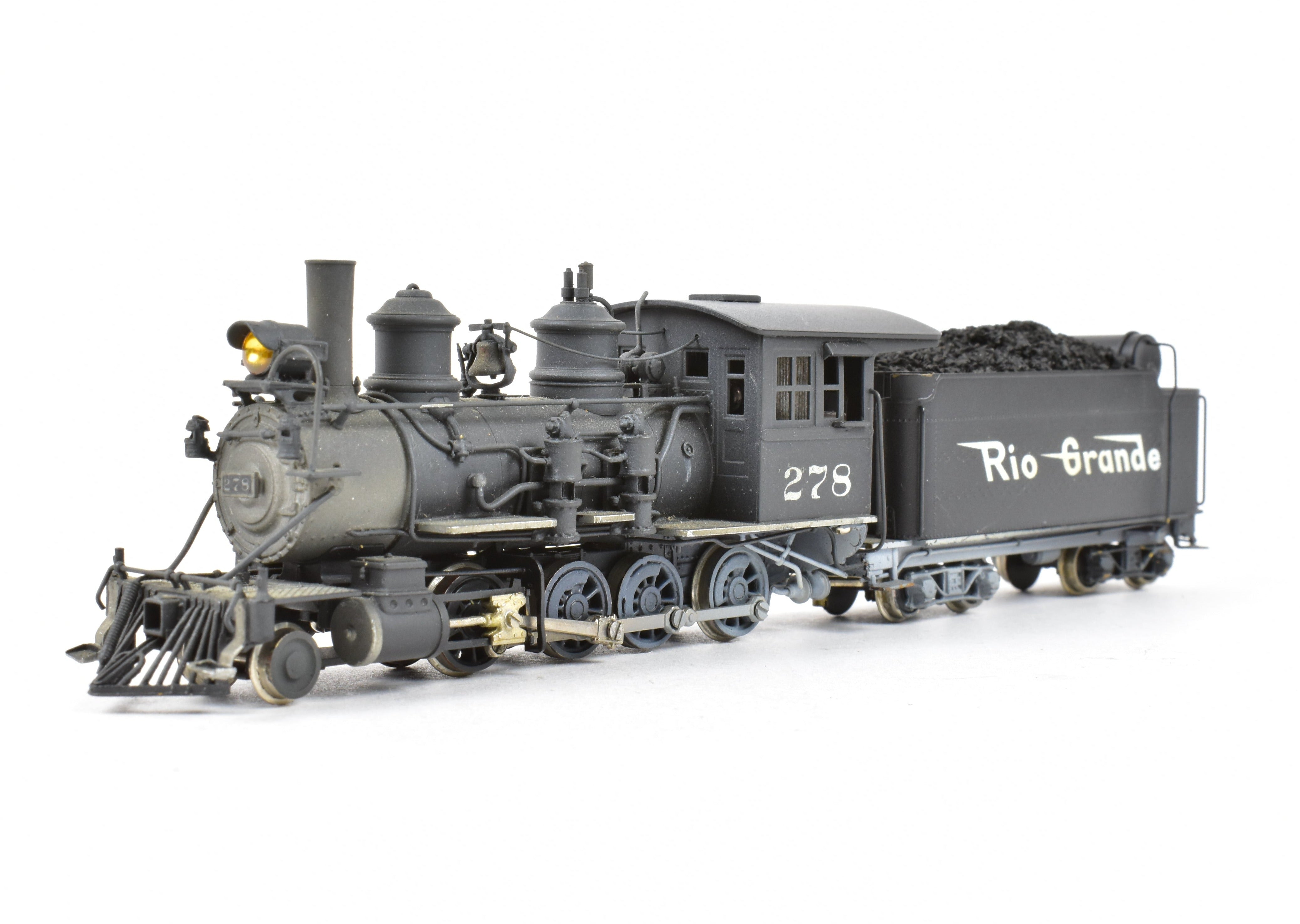 HOn3 Custom Painted Brass D&RGW - Denver & Rio Grande Western C-16 2-8-0 #278 by Westside Model Co.