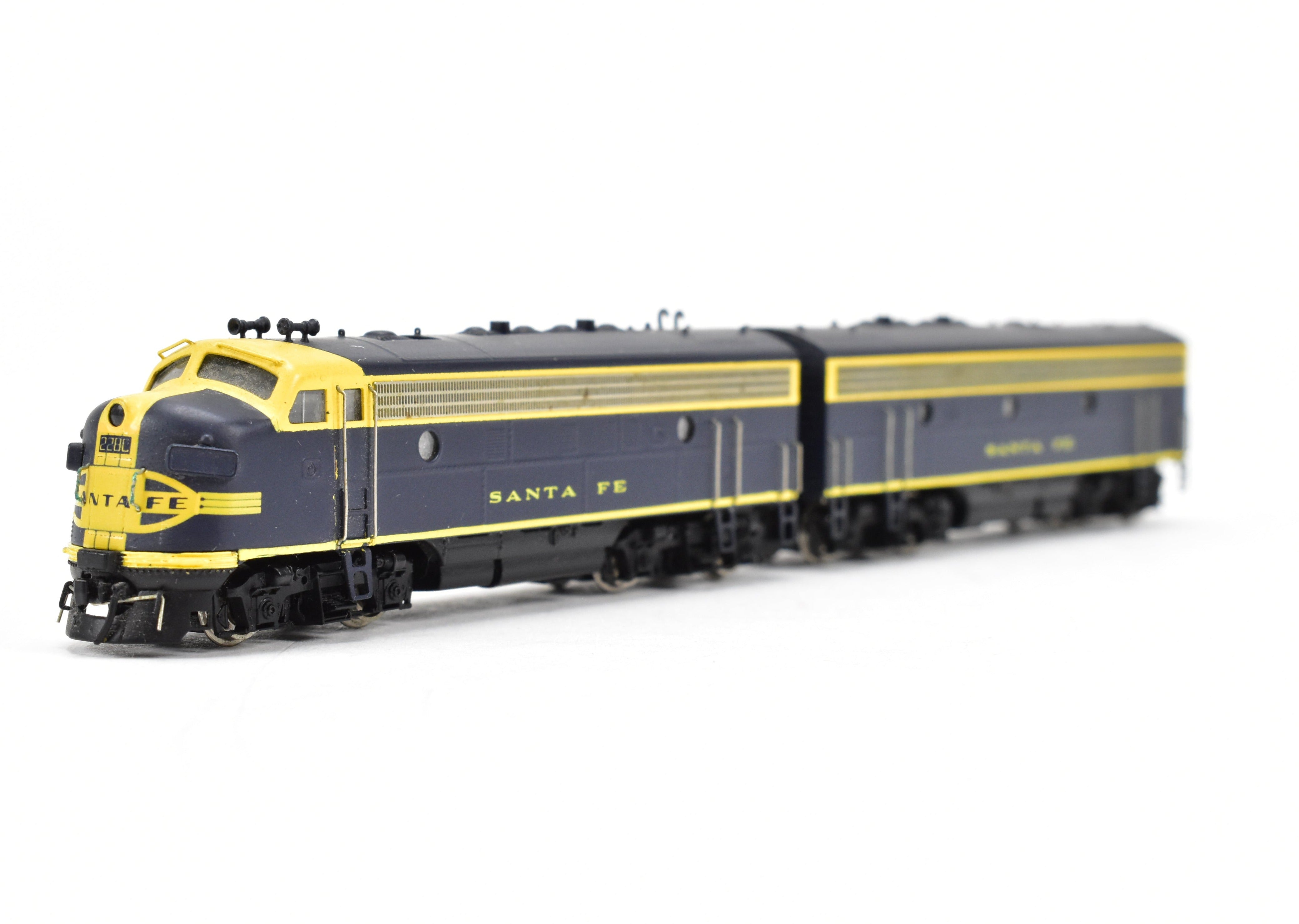 AT&SF Santa Fe EMD F - 7 A/B Set in FP Blue and Yellow by Brass Key Imports