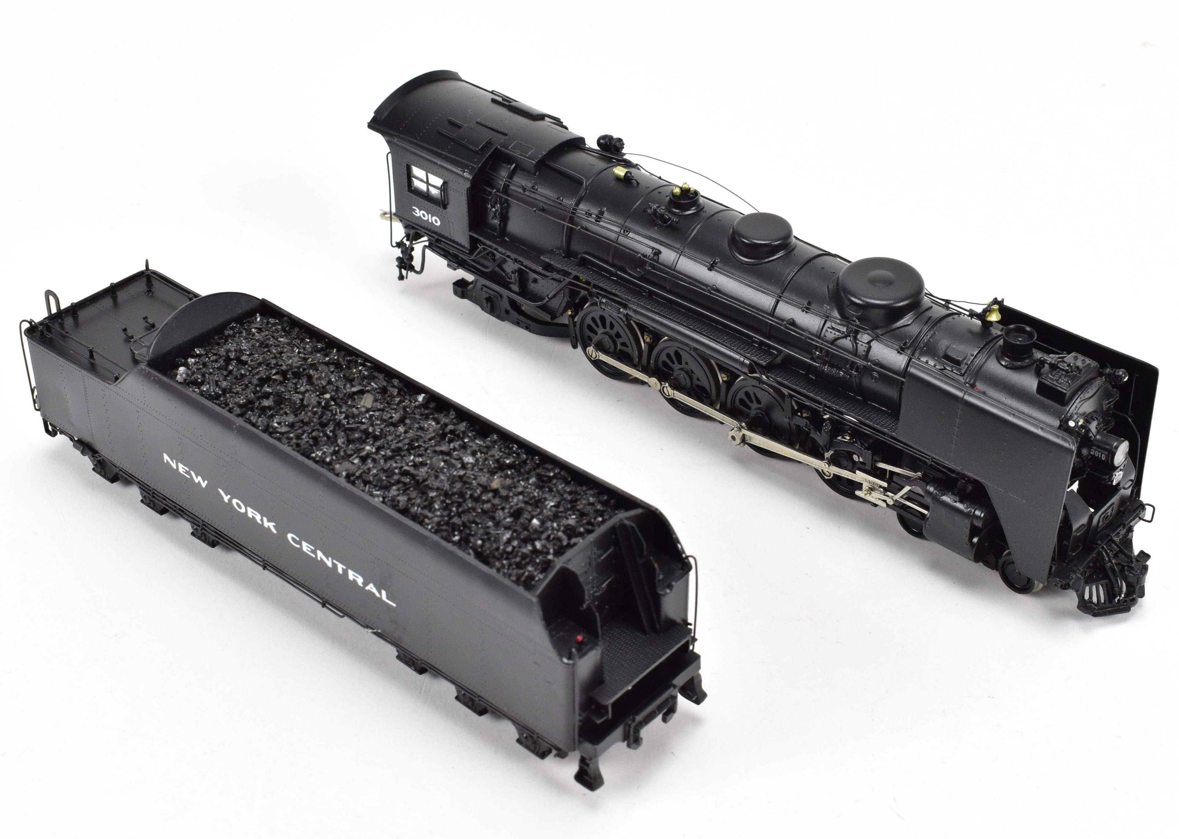 HO Scale Brass Key Imports Model Train - New York Central L-3a 4-8-2 Mohawk 1977 Run Custom Painted Locomotive with Road Number 3010 Decals
