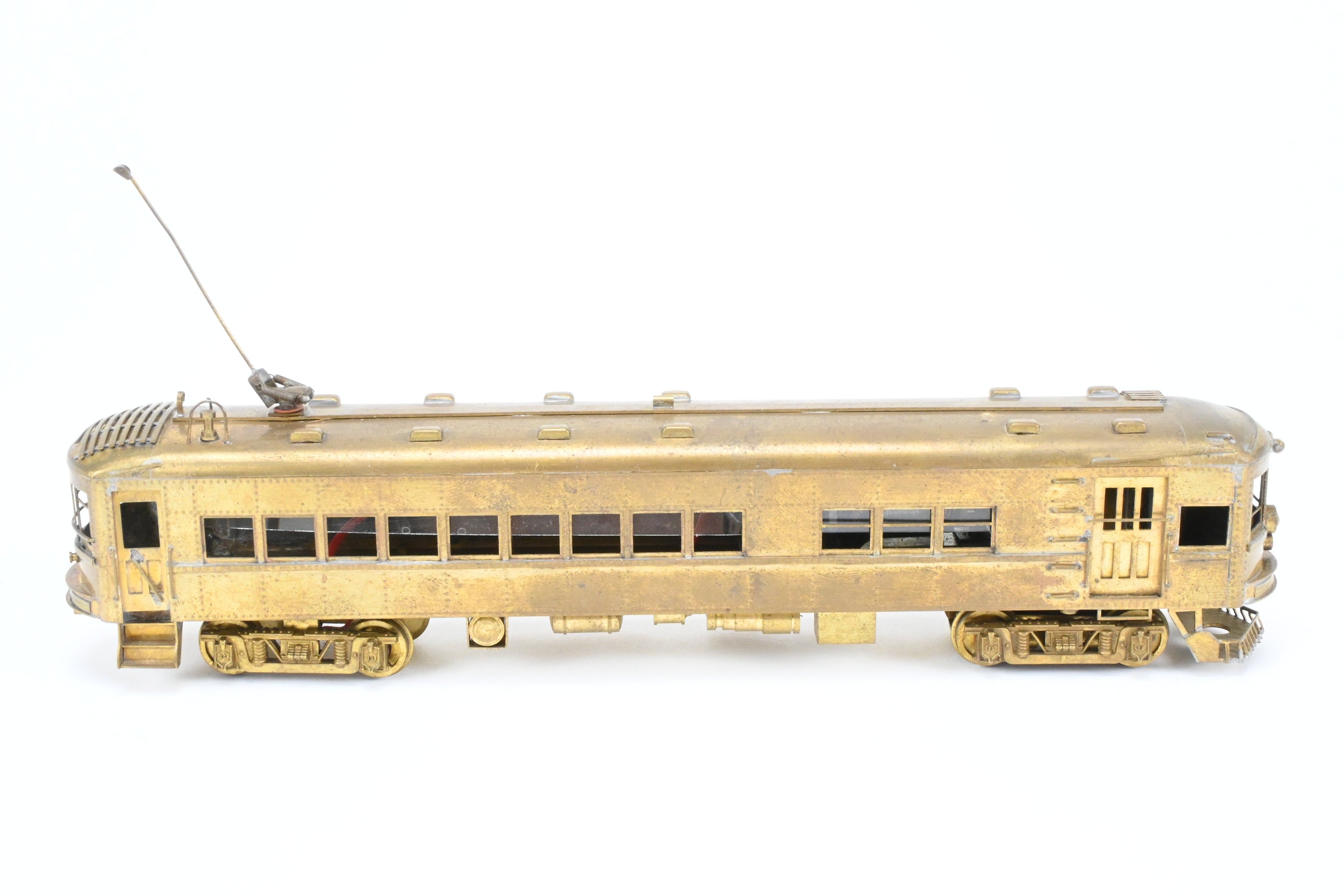 HO Scale Brass Ken Kidder Indiana Railroad Passenger RPO Interurban Model with Minor Wear