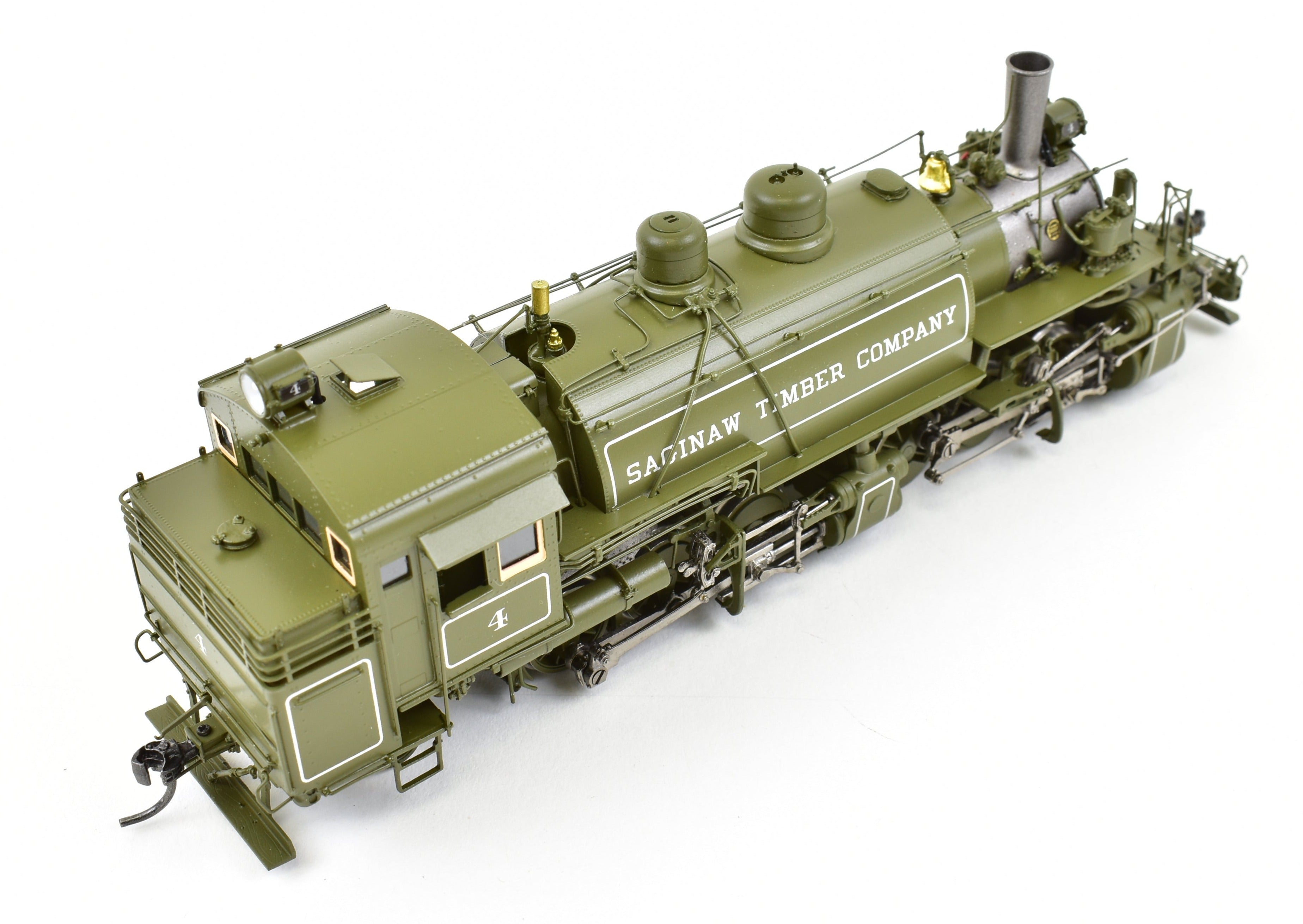 HO Scale NEW Brass DVP - Division Point Saginaw Timber Company #4 2-6-6-2T Baldwin Logging Mallet Locomotive Model - The Last One Available