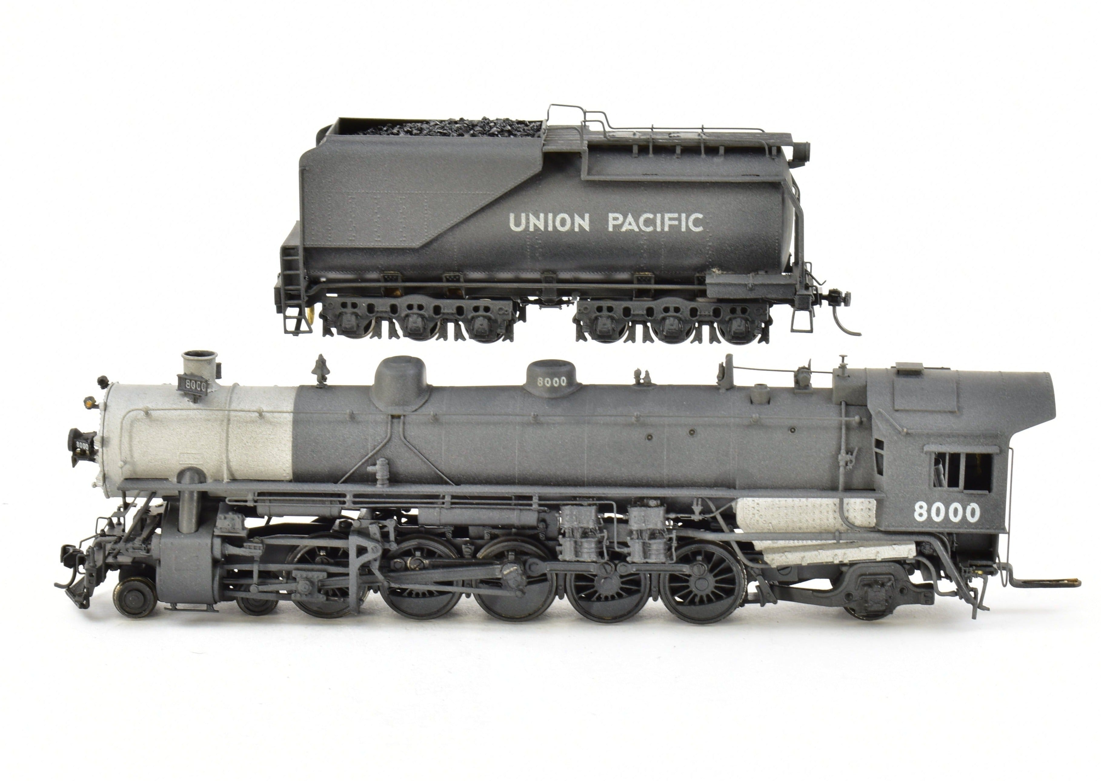 HO Scale Brass Model Train - Westside Model Co. Union Pacific 8000 Class 4 - 10 - 2 Custom Painted Locomotive No. 8000